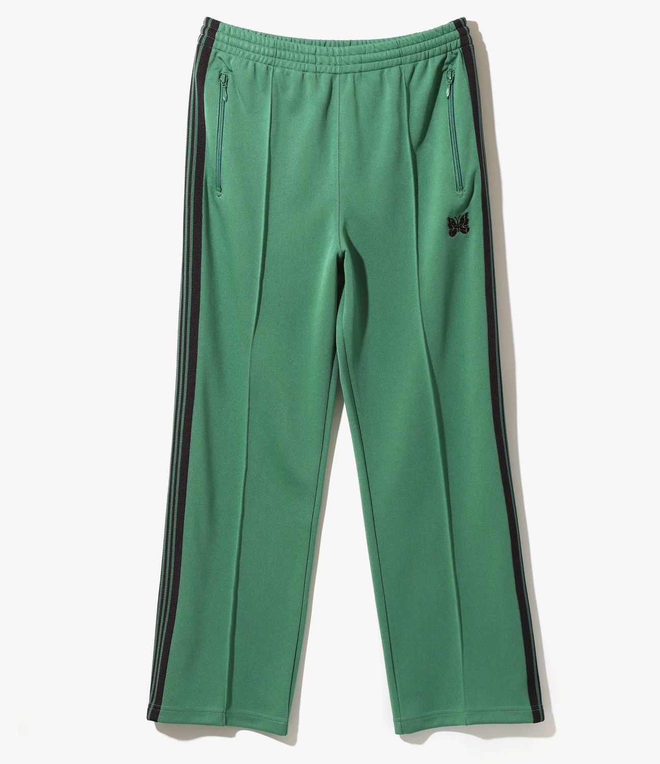 image of Needles 2023 Spring Summer Poly Smooth Track Pants in Blue Green, Men's (Size 30)