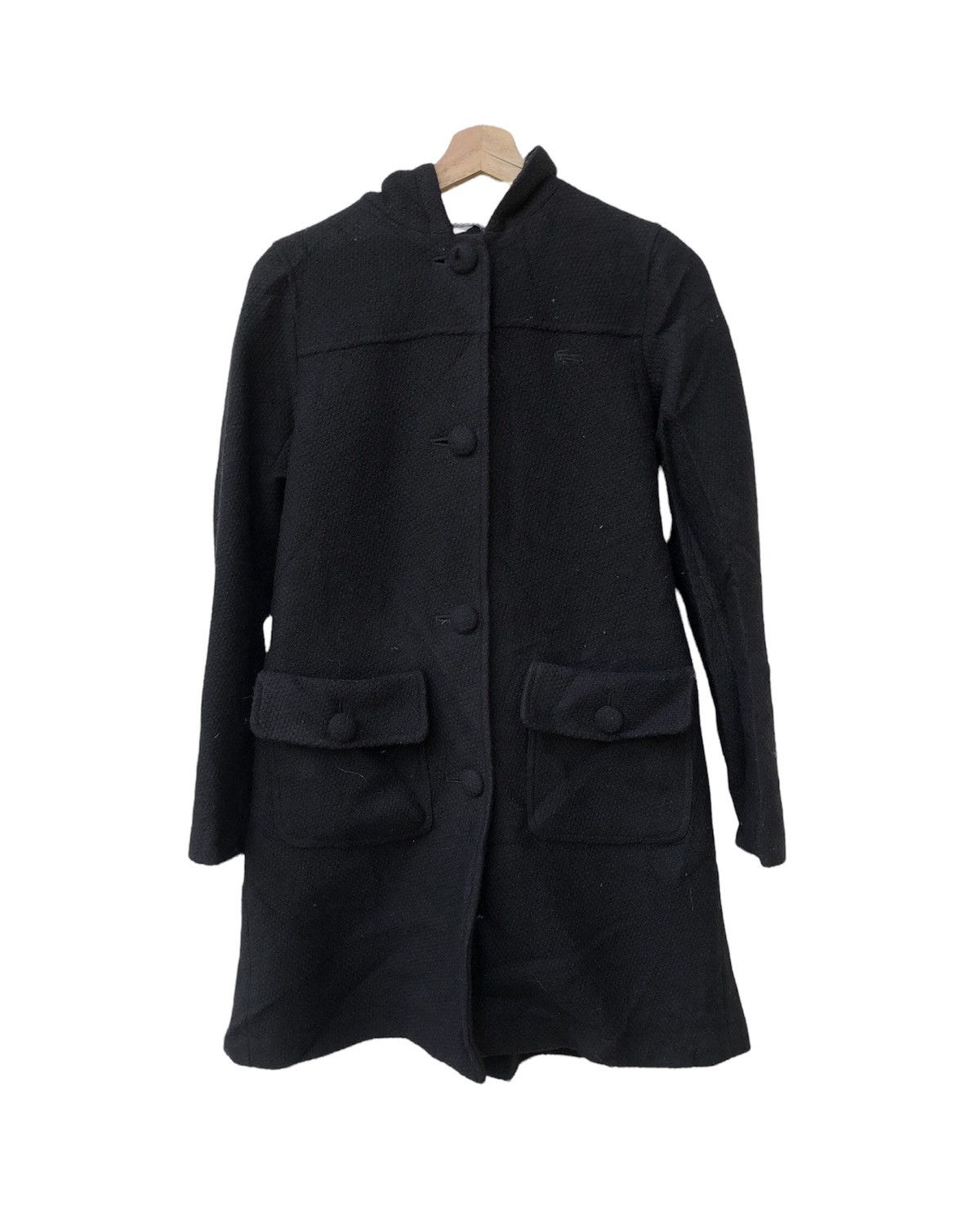 Lacoste Lacoste Long Coat Hoodie Jacket Black Logo Size M / US 6-8 / IT 42-44 - 1 Thumbnail