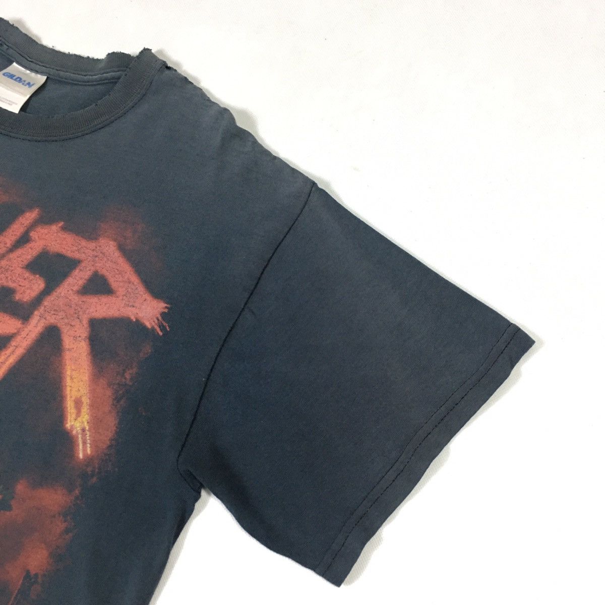 Band Tees Slayer Tour Distressed Metal Shirt Size US M / EU 48-50 / 2 - 5 Thumbnail
