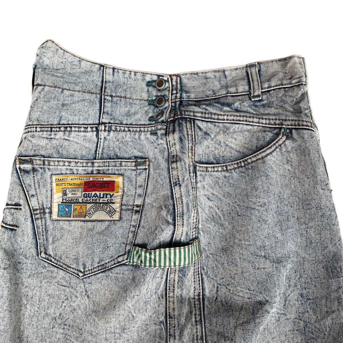 Other Marcel Dachet Acid Wash Skirt Australia Made Acid Wash Skirt Size 27" / US 4 / IT 40 - 14 Thumbnail