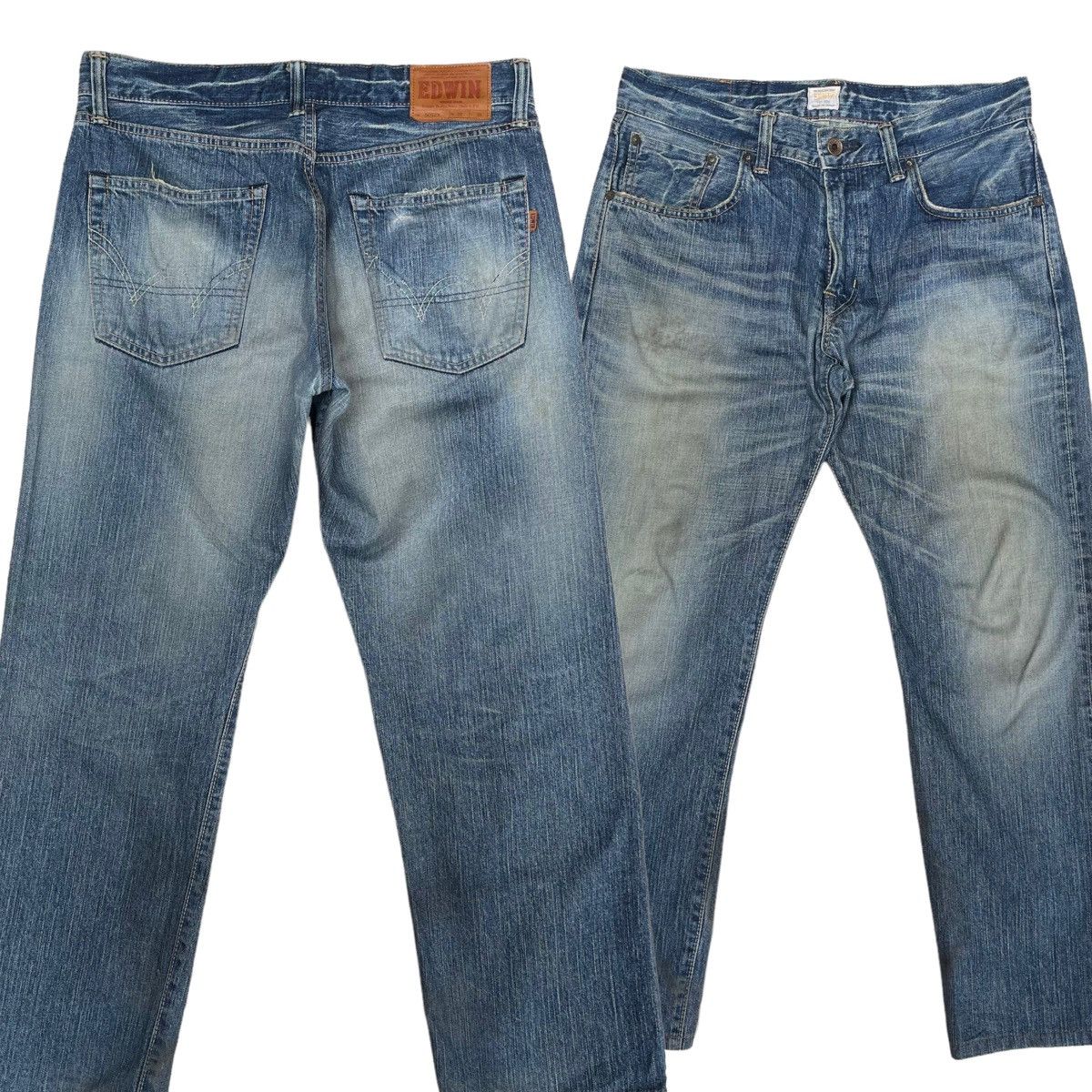 Edwin Vintage Edwin 505 Selvedge Denim Jeans Distressed Jeans 32 Size US 32 / EU 48 - 1 Thumbnail