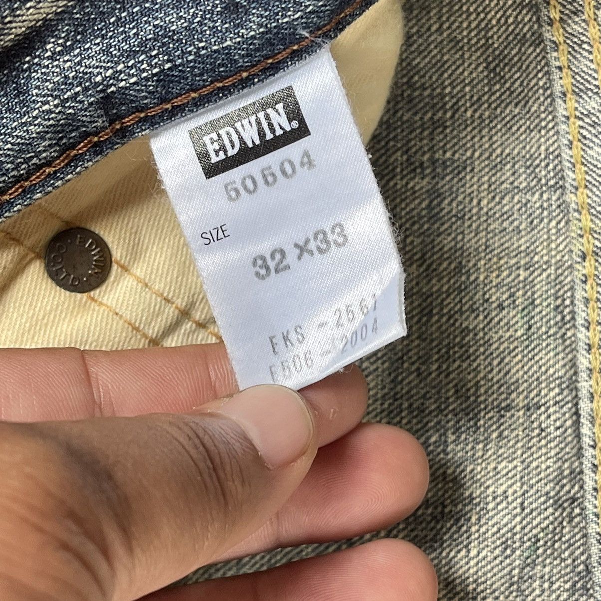 Edwin Vintage Edwin 505 Selvedge Denim Jeans Distressed Jeans 32 Size US 32 / EU 48 - 17 Thumbnail