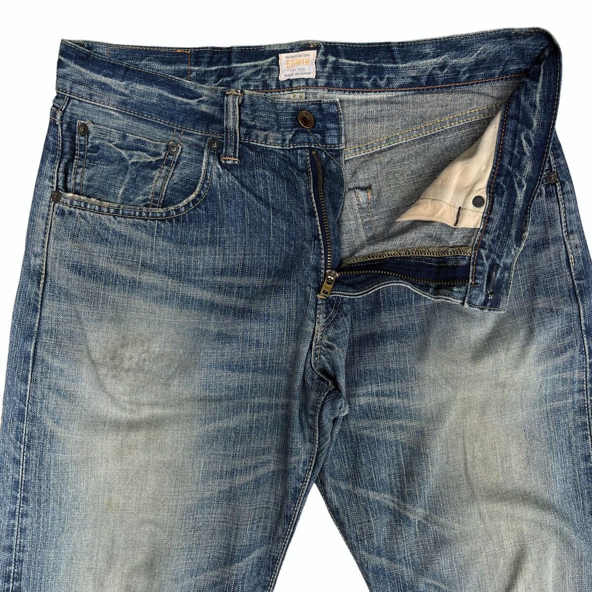 Edwin Vintage Edwin 505 Selvedge Denim Jeans Distressed Jeans 32 Size US 32 / EU 48 - 7 Thumbnail