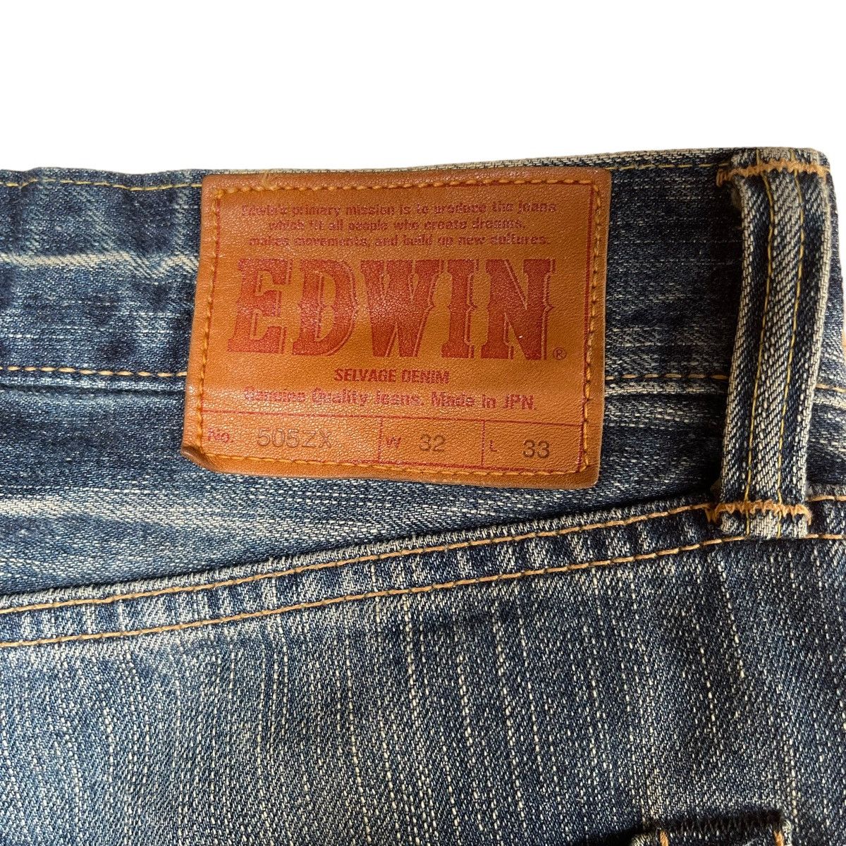 Edwin Vintage Edwin 505 Selvedge Denim Jeans Distressed Jeans 32 Size US 32 / EU 48 - 12 Thumbnail