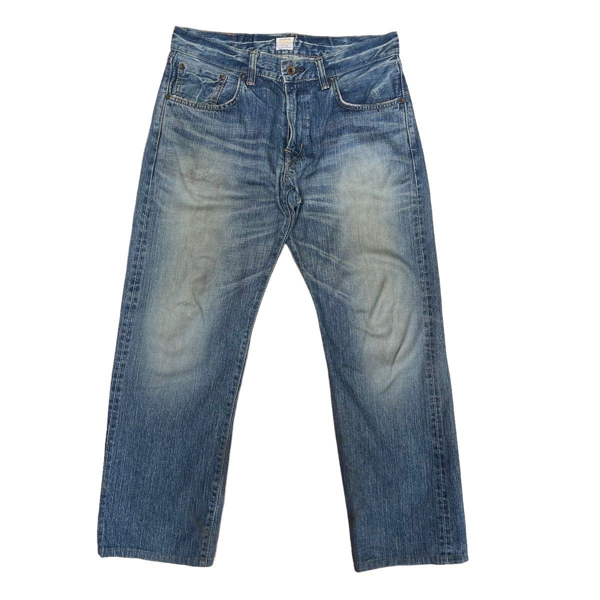Edwin Vintage Edwin 505 Selvedge Denim Jeans Distressed Jeans 32 Size US 32 / EU 48 - 2 Thumbnail