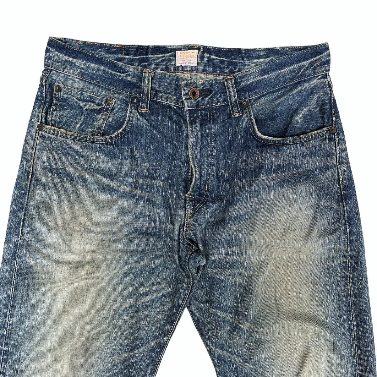 Edwin Vintage Edwin 505 Selvedge Denim Jeans Distressed Jeans 32 Size US 32 / EU 48 - 3 Thumbnail