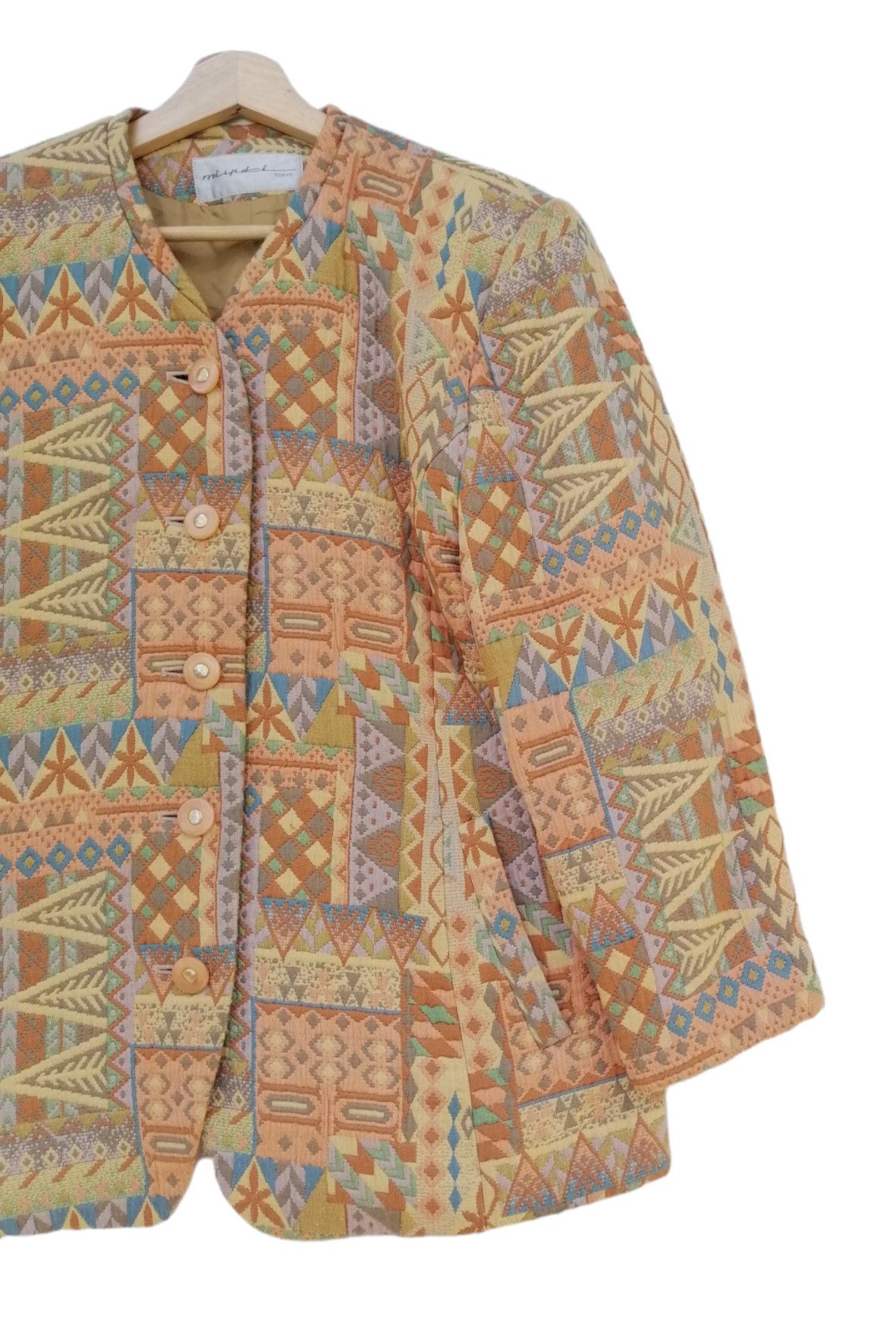 Japanese Brand Vintage MIYUKI TOKYO Native Design Coats Size L / US 10 / IT 46 - 3 Thumbnail