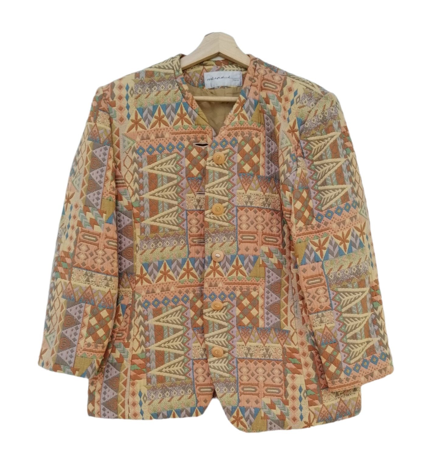 Japanese Brand Vintage MIYUKI TOKYO Native Design Coats Size L / US 10 / IT 46 - 8 Thumbnail