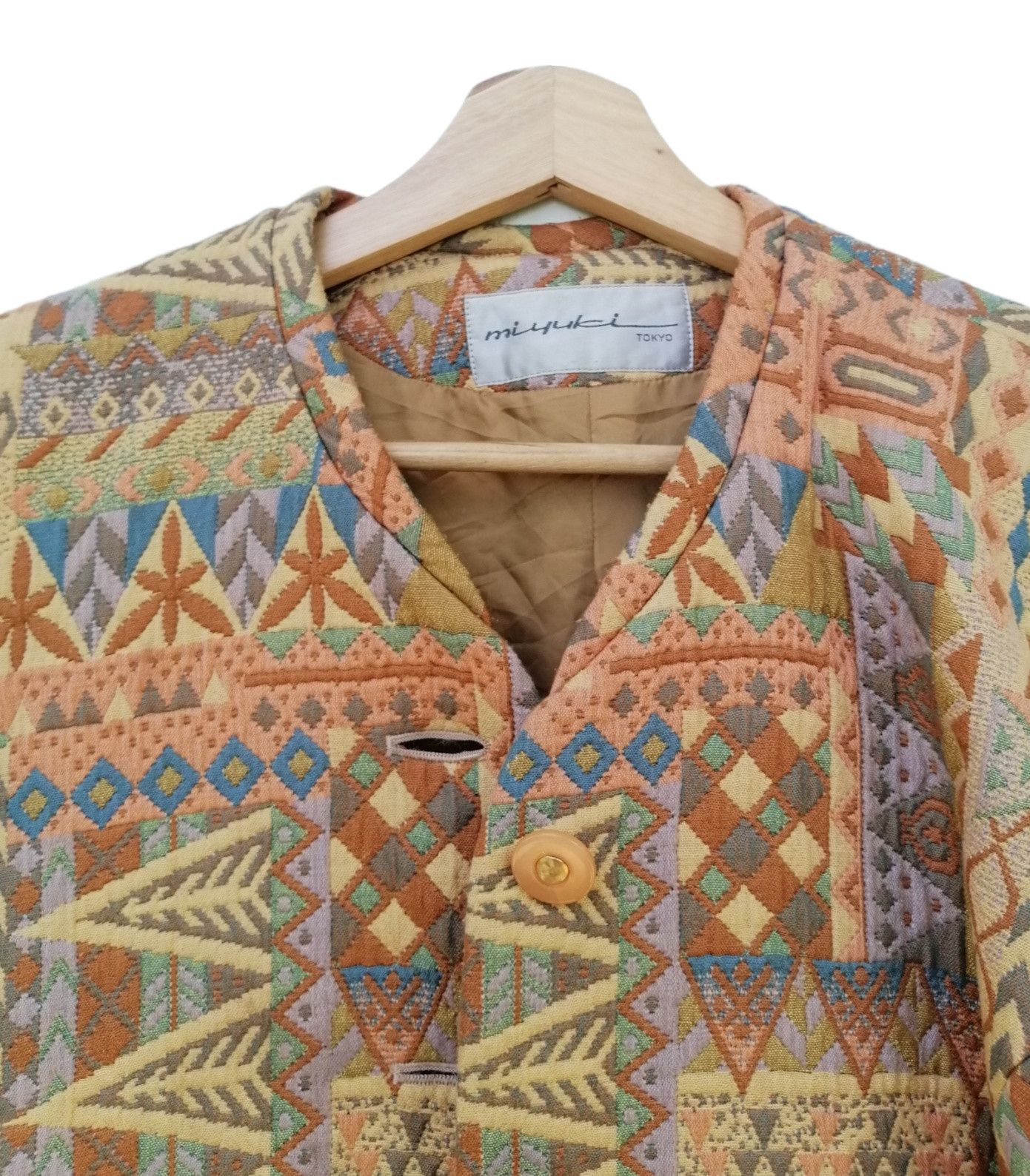 Japanese Brand Vintage MIYUKI TOKYO Native Design Coats Size L / US 10 / IT 46 - 9 Thumbnail