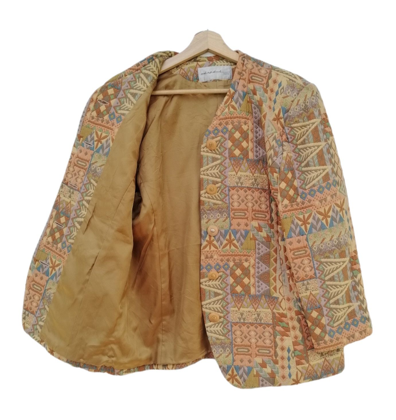 Japanese Brand Vintage MIYUKI TOKYO Native Design Coats Size L / US 10 / IT 46 - 10 Thumbnail