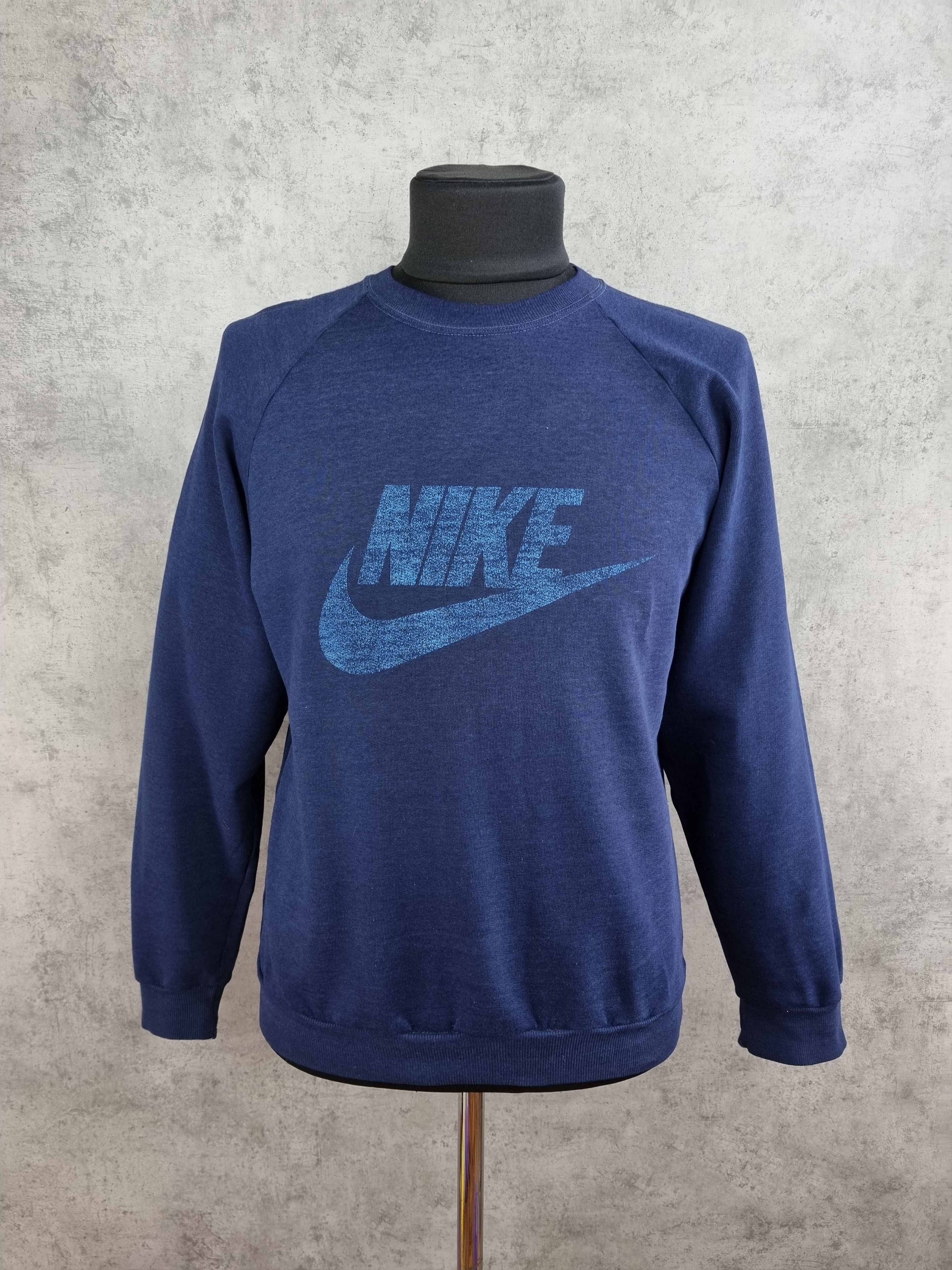 Nike × Vintage 80s NIKE Thrashed Washed Logo Faded Sweatshirt Size US M / EU 48-50 / 2 - 3 Thumbnail