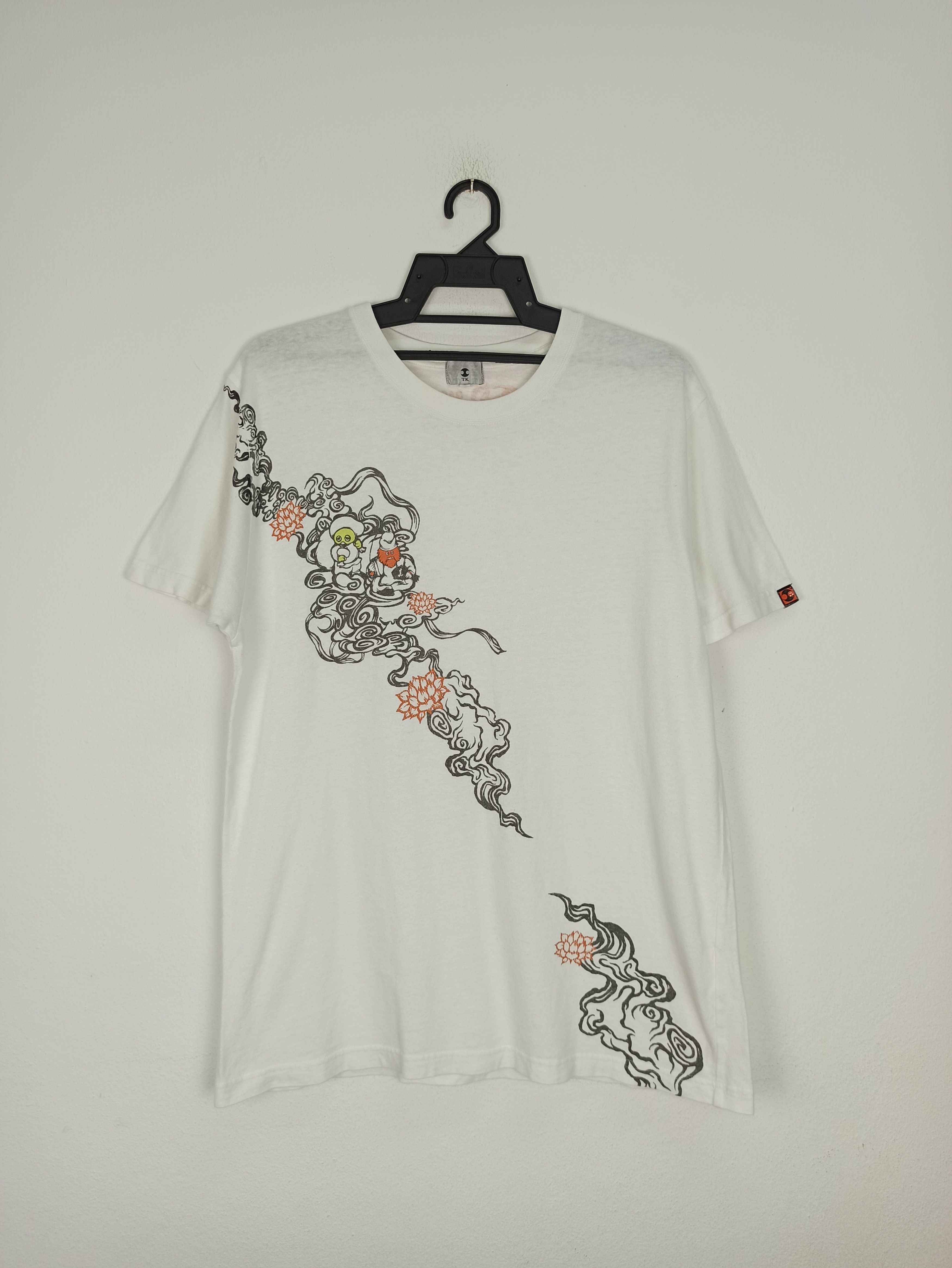 image of Anima x Takeo Kikuchi Gachapin Character Japanese Television By Takeo Kikuchi in White (Size Large)