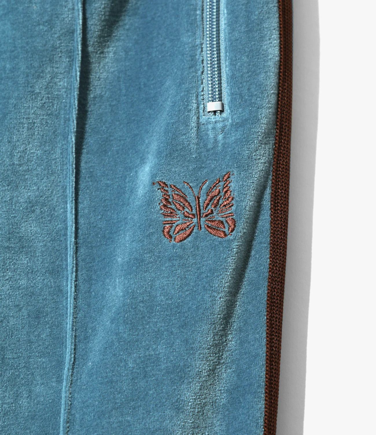 Needles Needles 2023 Spring Summer Velour Narrow Track Pants Size US 30 / EU 46 - 3 Thumbnail