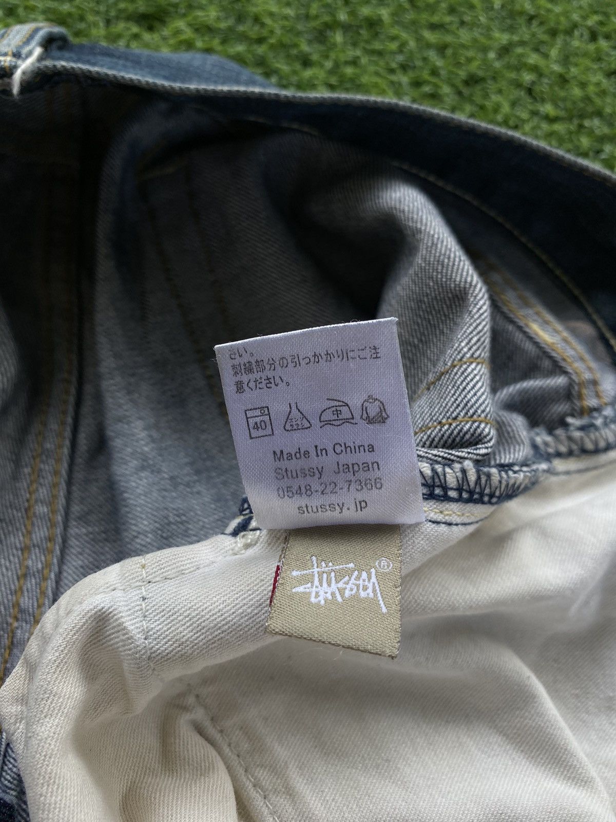 Stussy × Vintage STUSSY DENIM EMBROIDERED CROWN LOGO Size US 34 / EU 50 - 12 Thumbnail
