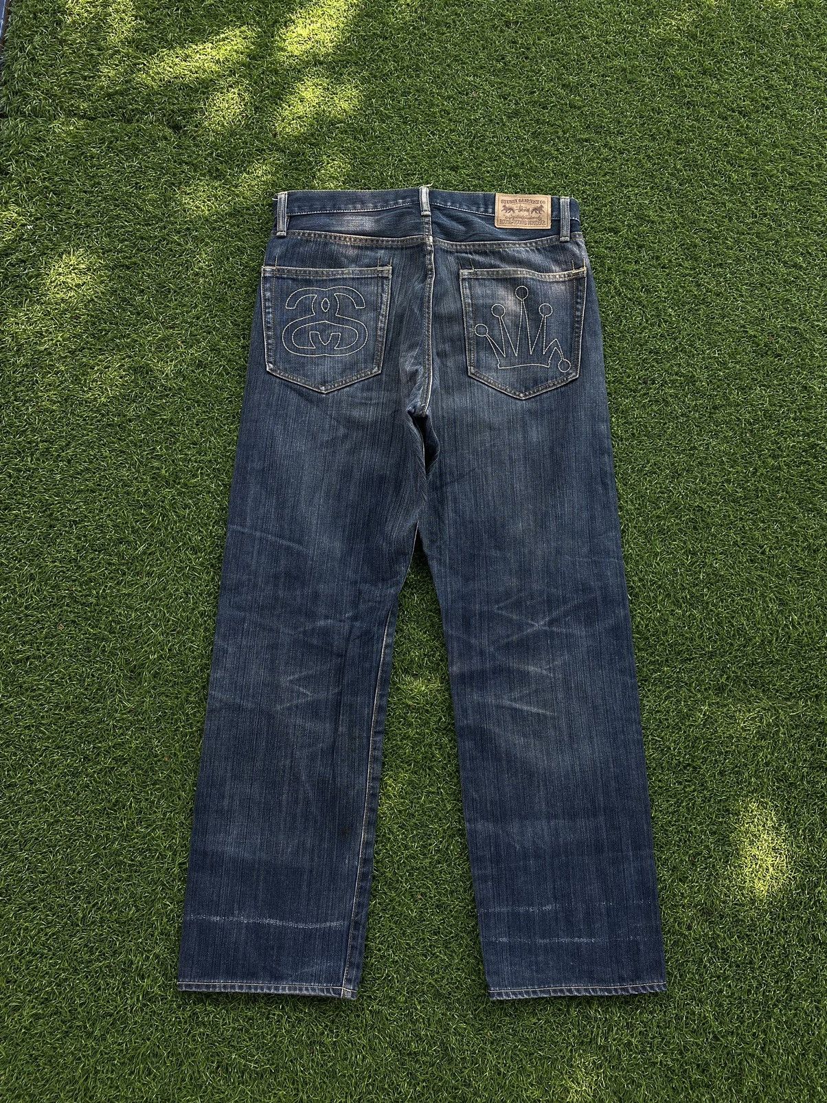 Stussy Stussy x Wales bonner studded denim | Grailed