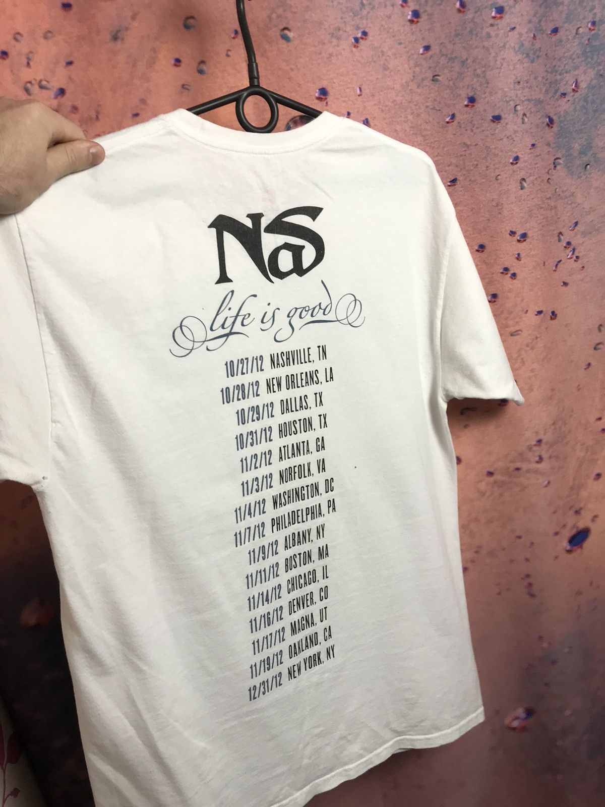 Band Tees Vintage Nas Life is good streetwear tee Size US M / EU 48-50 / 2 - 6 Thumbnail