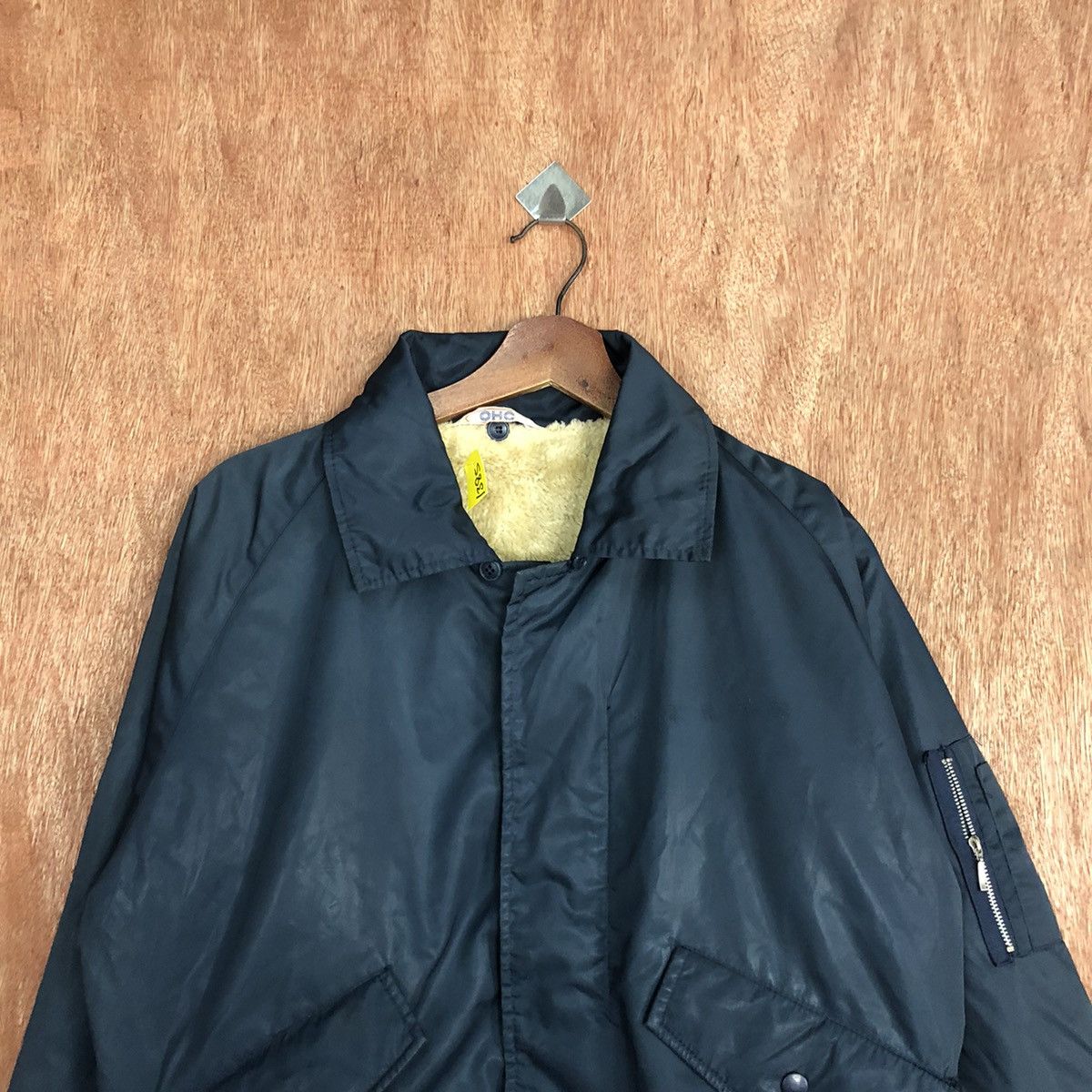 DLL 1990s Vintage OHC MA‑1 Bomber flight Jacket #1385