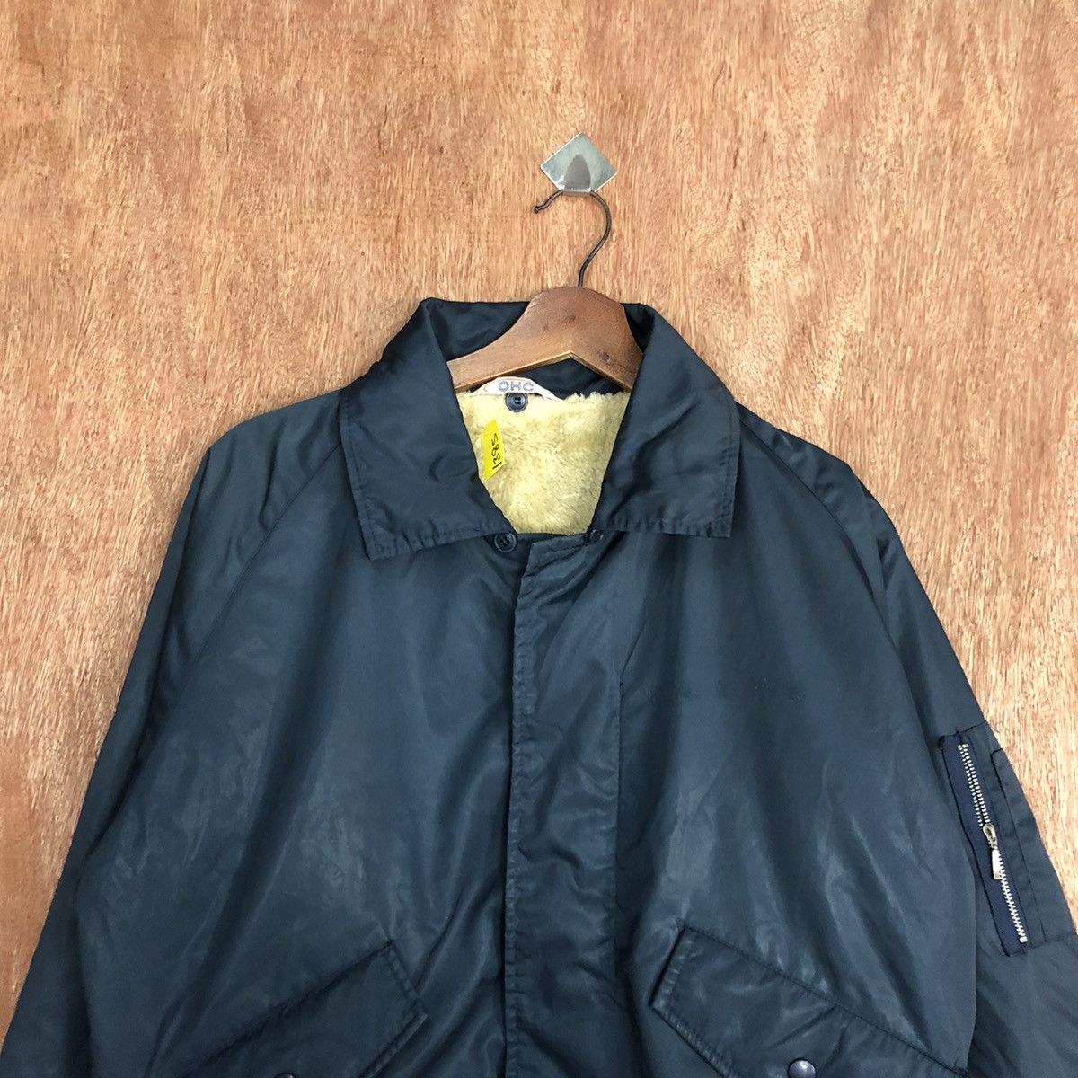 DLL 1990s Vintage OHC MA‑1 Bomber flight Jacket #1385