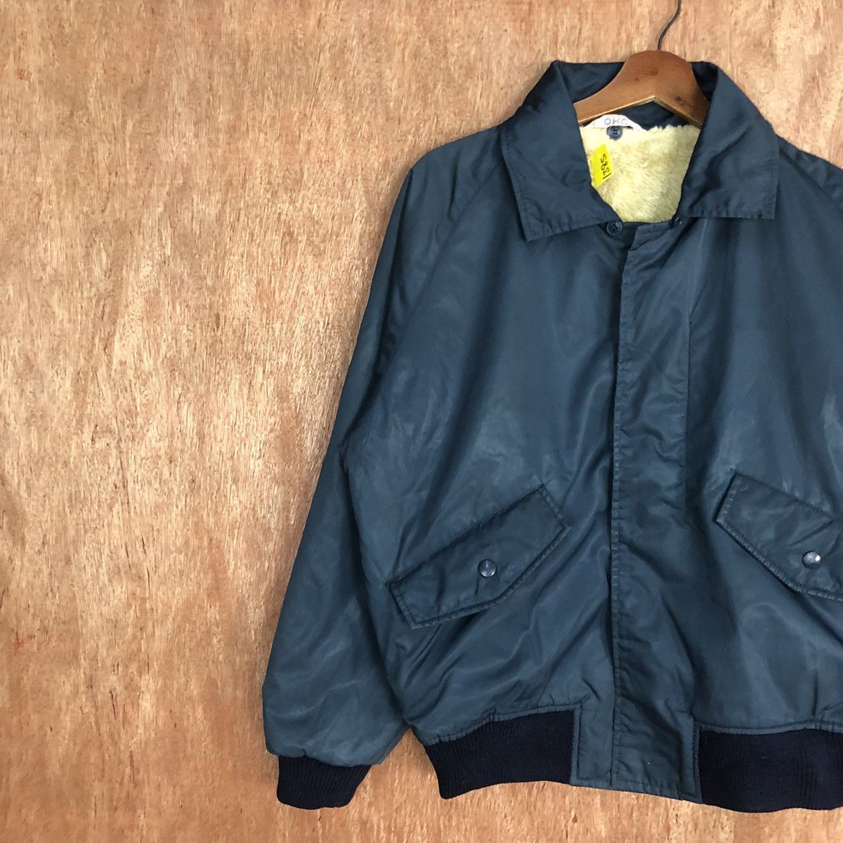 DLL 1990s Vintage OHC MA‑1 Bomber flight Jacket #1385