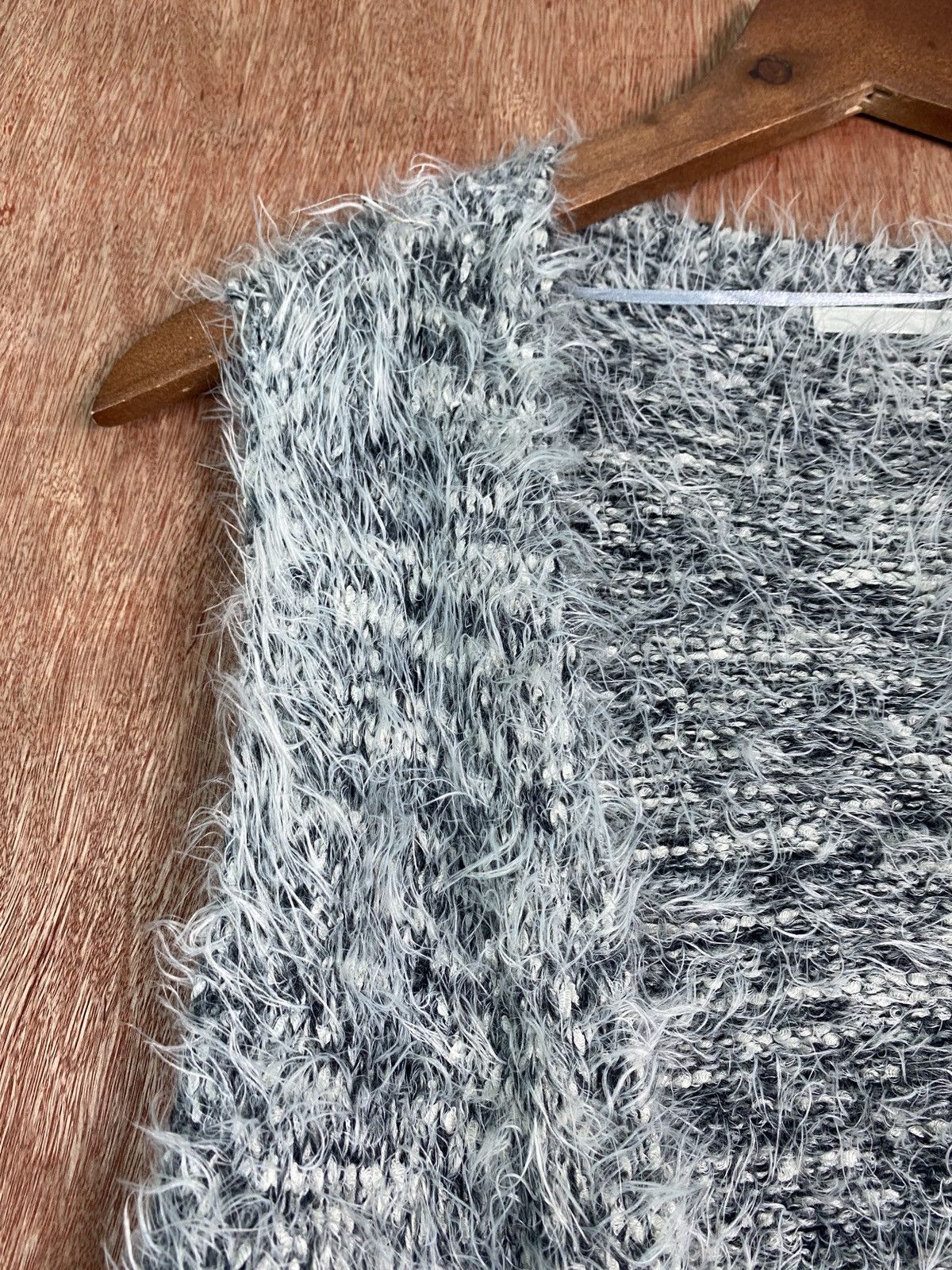Homespun Knitwear DLS Gu cardigan Soft Fur Shag Shaggy Mohair Knitwear #BB581 Size US M / EU 48-50 / 2 - 4 Thumbnail