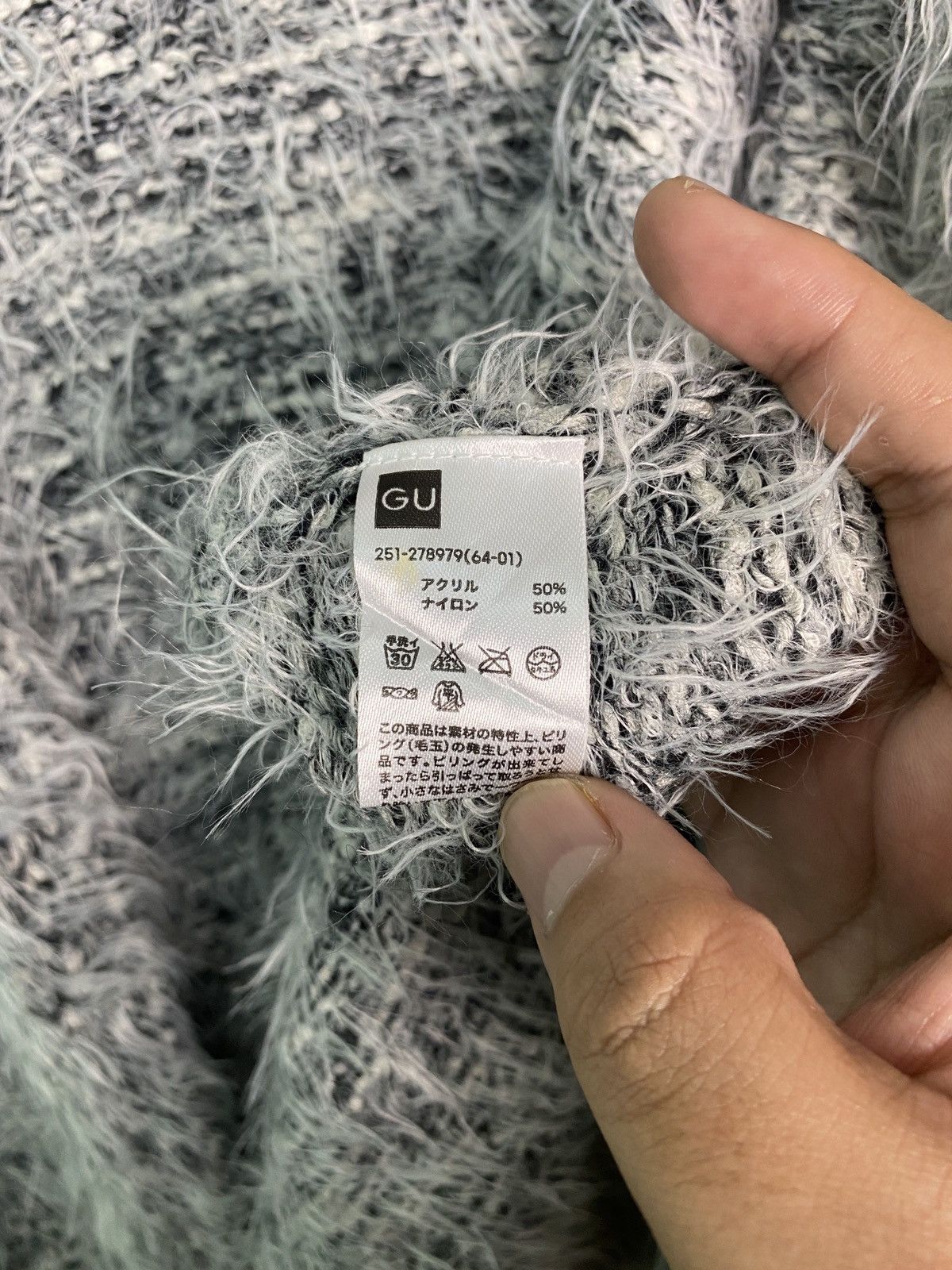 Homespun Knitwear DLS Gu cardigan Soft Fur Shag Shaggy Mohair Knitwear #BB581 Size US M / EU 48-50 / 2 - 7 Thumbnail