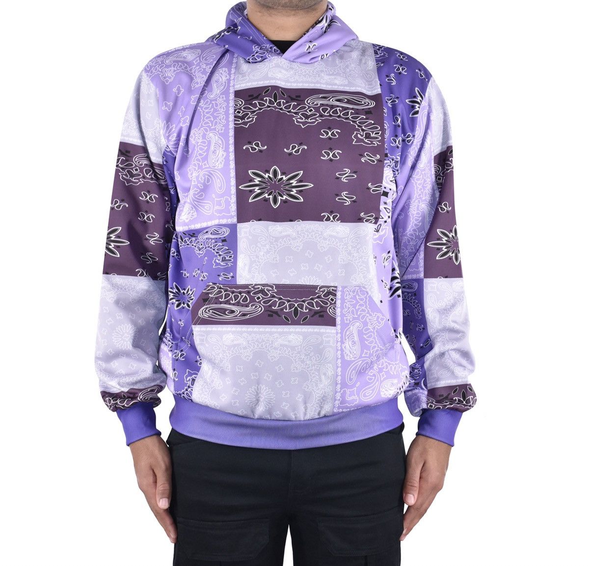 Vintage Paisley Patchwork Hoodie Size US M / EU 48-50 / 2 - 3 Thumbnail