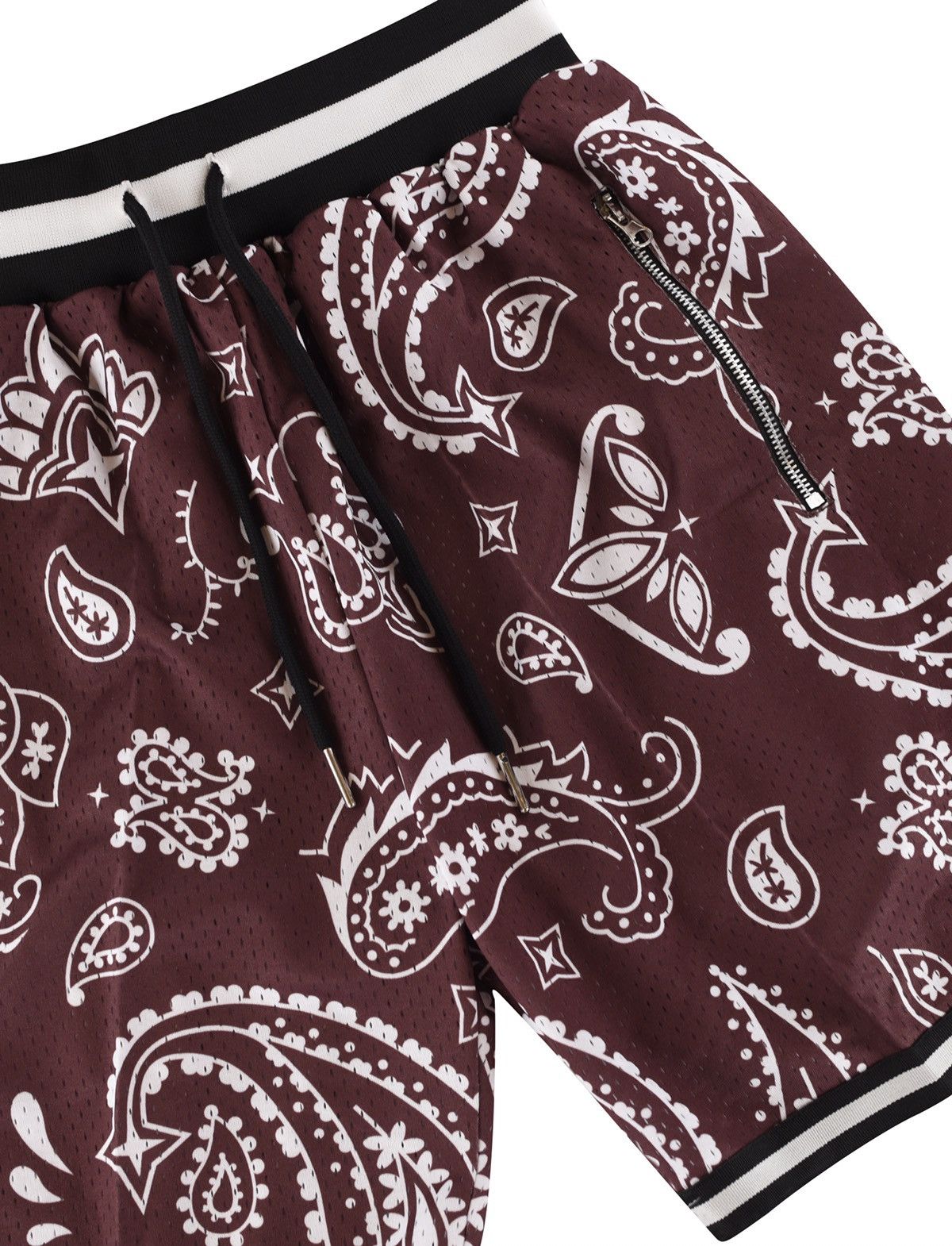 Other Paisley Basketball Shorts Chocolate XXL Size US 36 / EU 52 - 3 Thumbnail