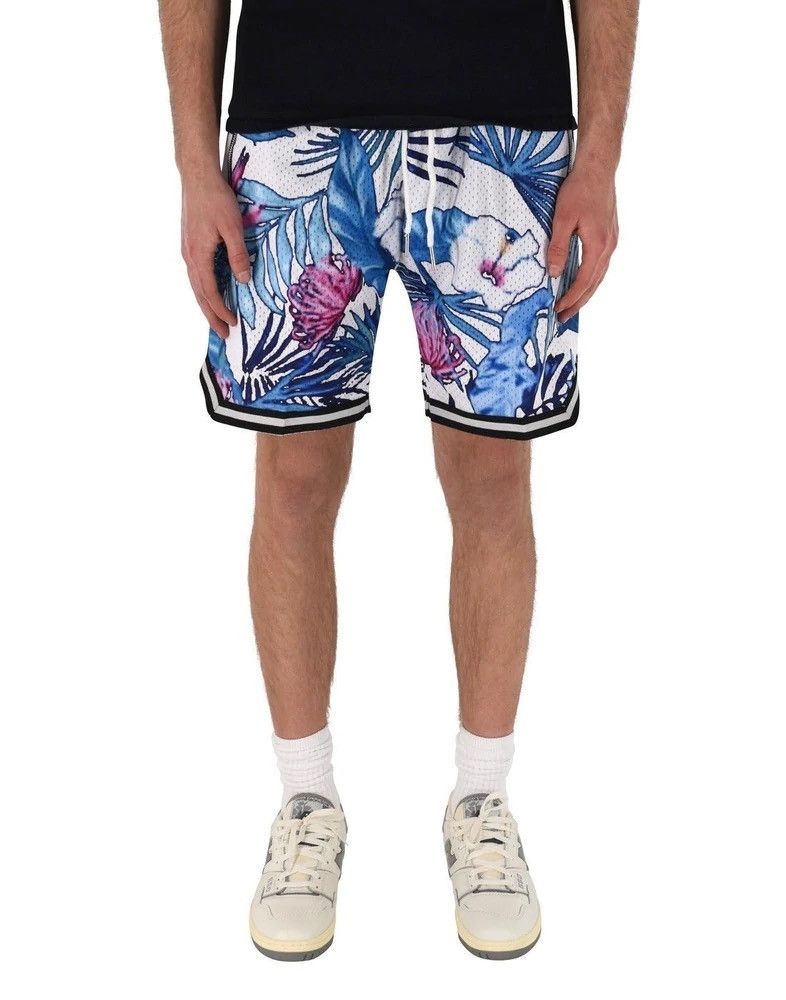 Vintage Floral Basketball Shorts White Xxl Size US 36 / EU 52 - 3 Thumbnail
