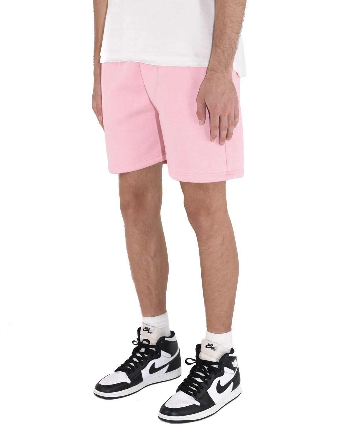 Vintage Fleece Sweat Shorts Pastel Pink S Size US 28 / EU 44 - 2 Thumbnail