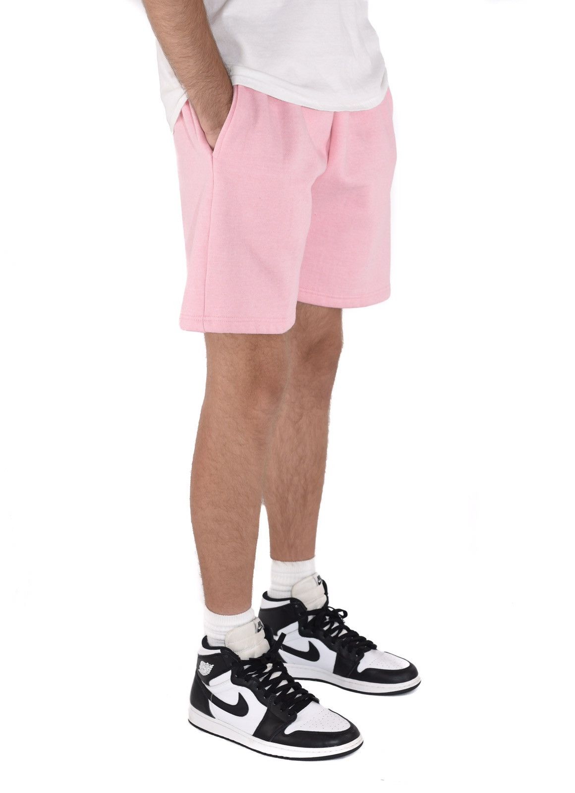 Vintage Fleece Sweat Shorts Pastel Pink S Size US 28 / EU 44 - 4 Thumbnail