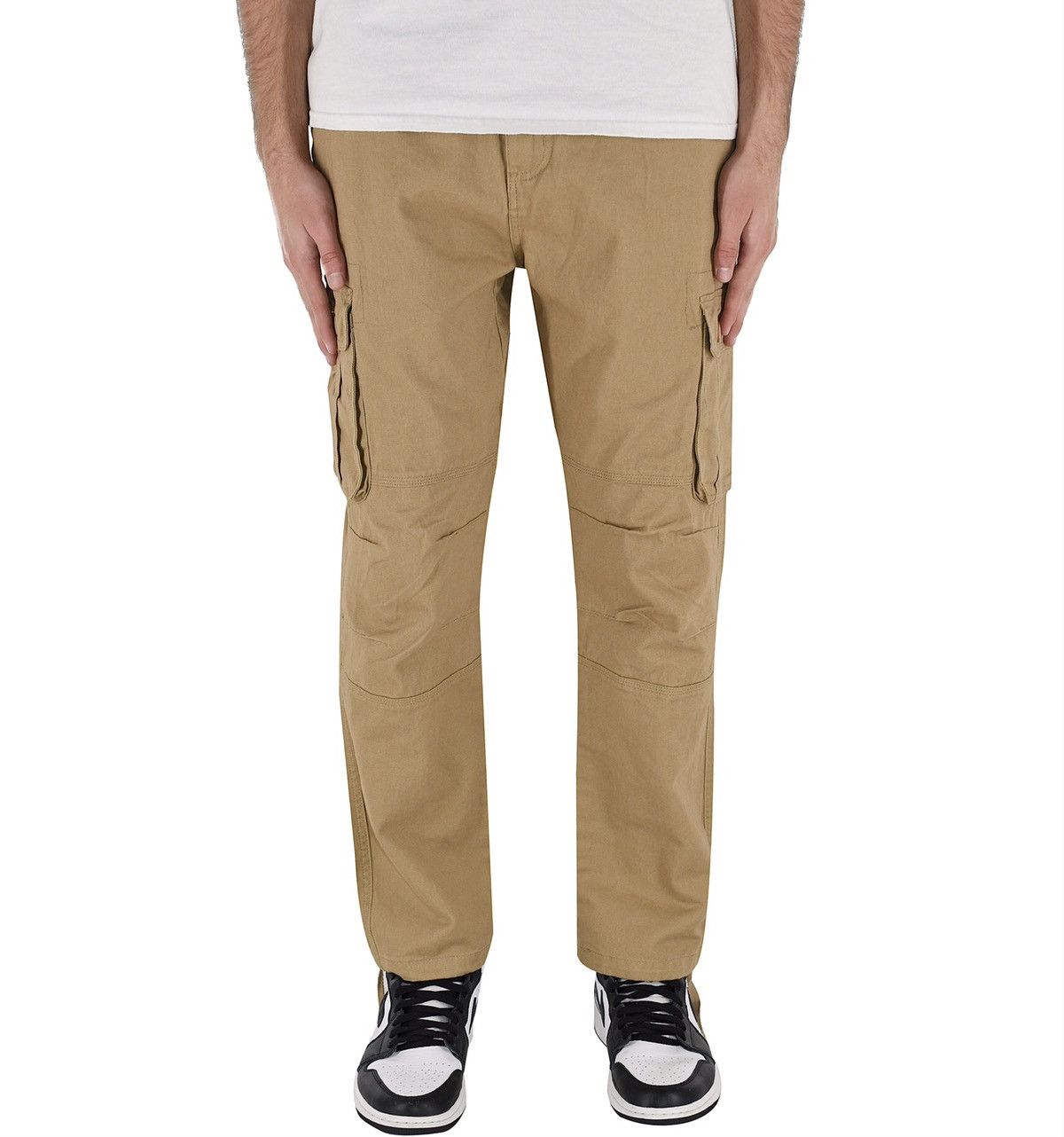 Japanese Brand 6 Pocket Cargo Pants Tan Size US 38 / EU 54 - 2 Thumbnail