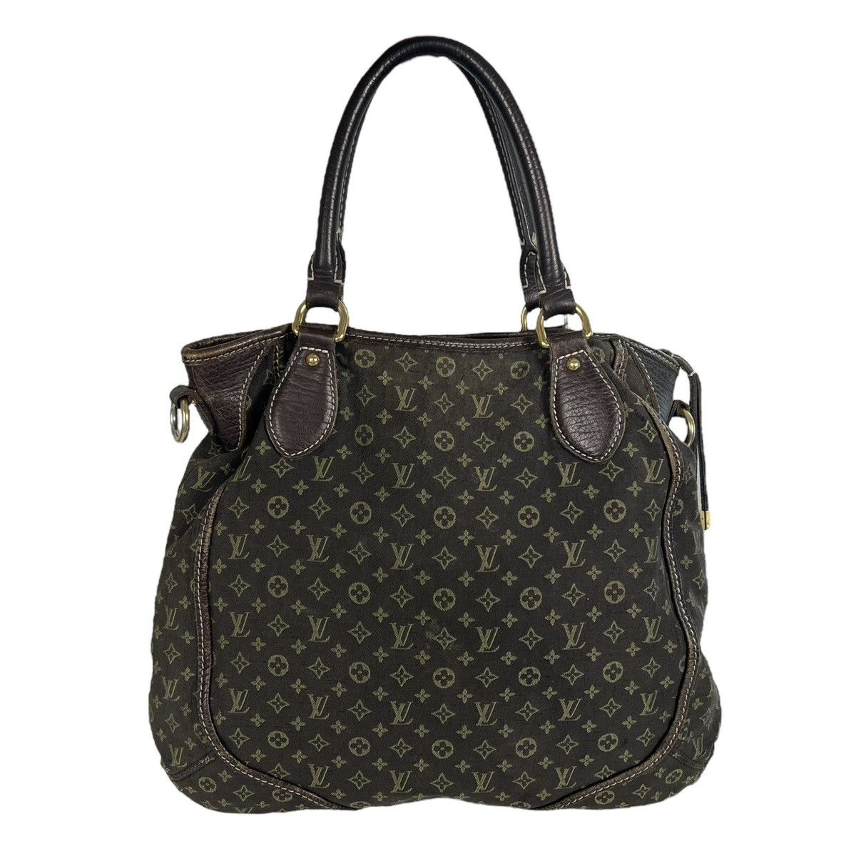 Louis Vuitton Mini Lin Monogram Besace Hand Bag in Brown, Women's