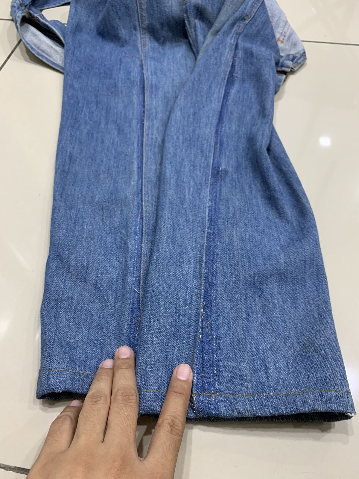 Levi's × Vintage VINTAGE LEVI'S 1970s DENIM BIB OVERALL ORANGE TAB Size US 32 / EU 48 - 16 Thumbnail