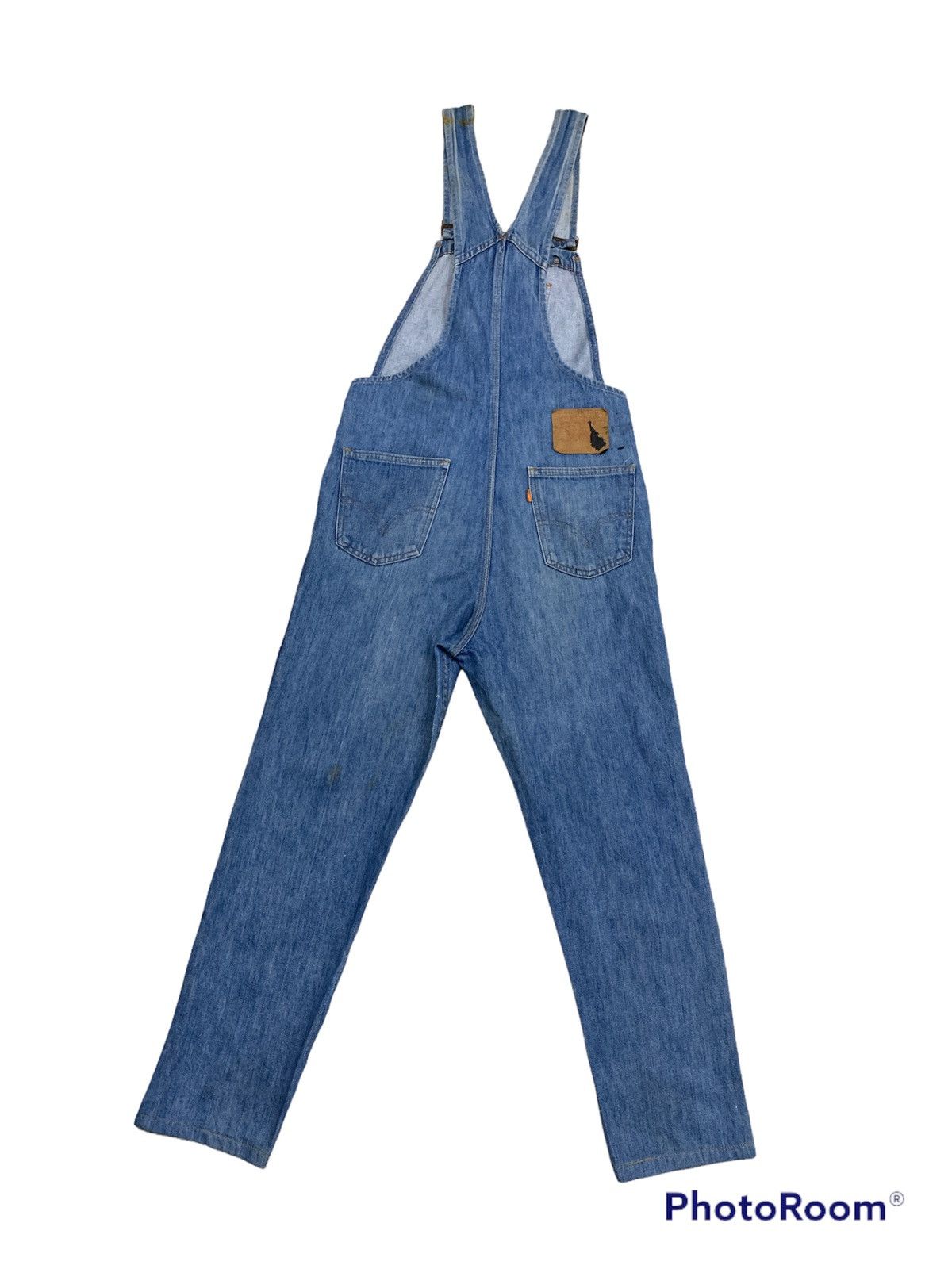 Levi's × Vintage VINTAGE LEVI'S 1970s DENIM BIB OVERALL ORANGE TAB Size US 32 / EU 48 - 2 Thumbnail