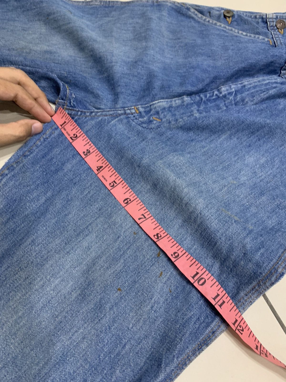 Levi's × Vintage VINTAGE LEVI'S 1970s DENIM BIB OVERALL ORANGE TAB Size US 32 / EU 48 - 5 Thumbnail