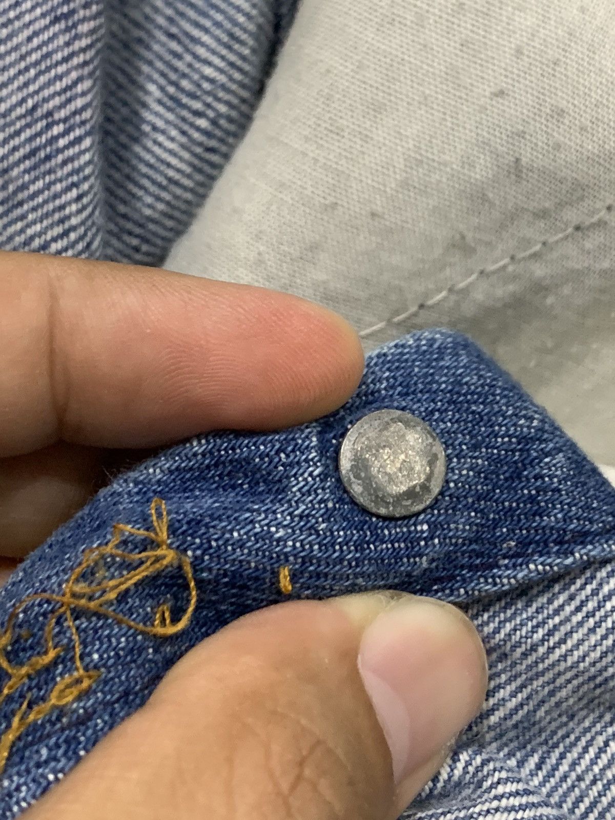 Levi's × Vintage VINTAGE LEVI'S 1970s DENIM BIB OVERALL ORANGE TAB Size US 32 / EU 48 - 15 Thumbnail