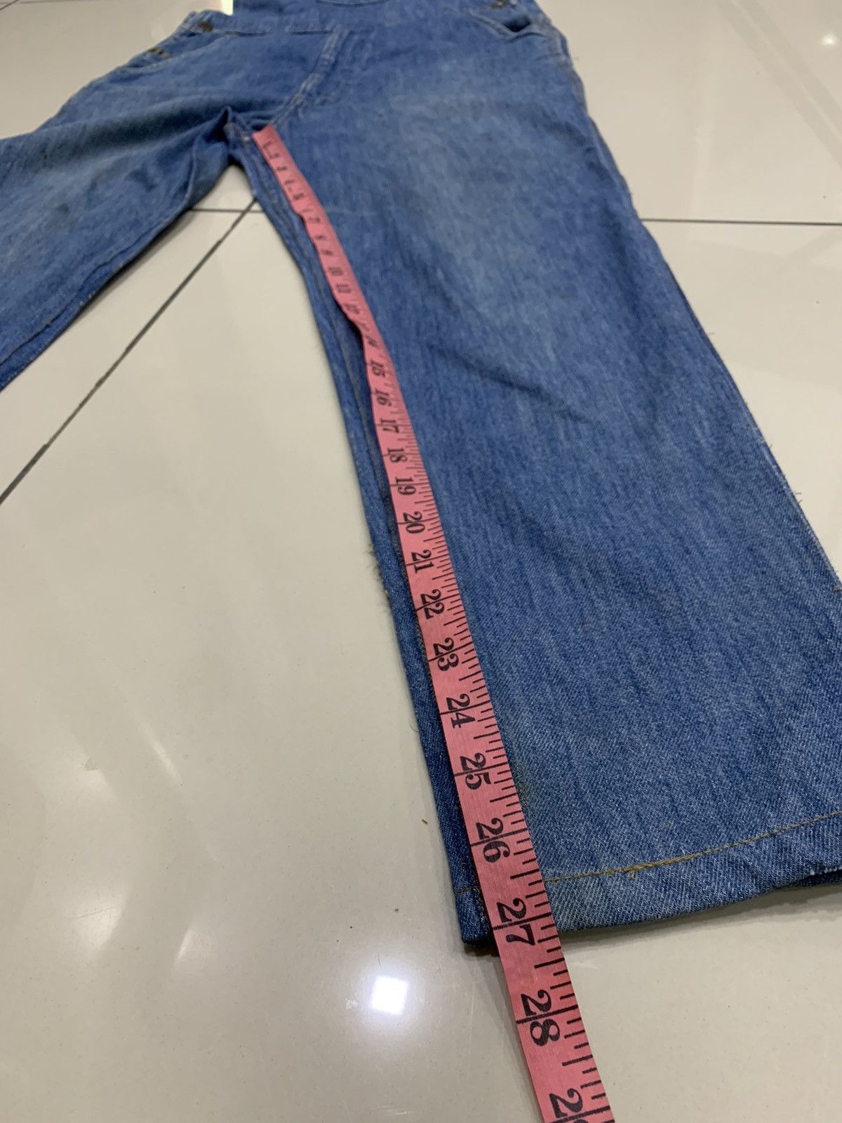 Levi's × Vintage VINTAGE LEVI'S 1970s DENIM BIB OVERALL ORANGE TAB Size US 32 / EU 48 - 3 Thumbnail