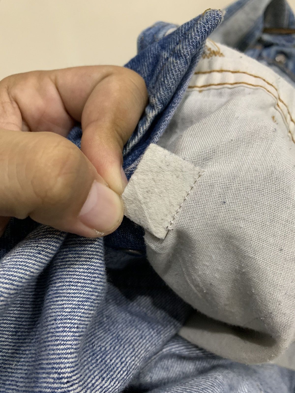 Levi's × Vintage VINTAGE LEVI'S 1970s DENIM BIB OVERALL ORANGE TAB Size US 32 / EU 48 - 13 Thumbnail