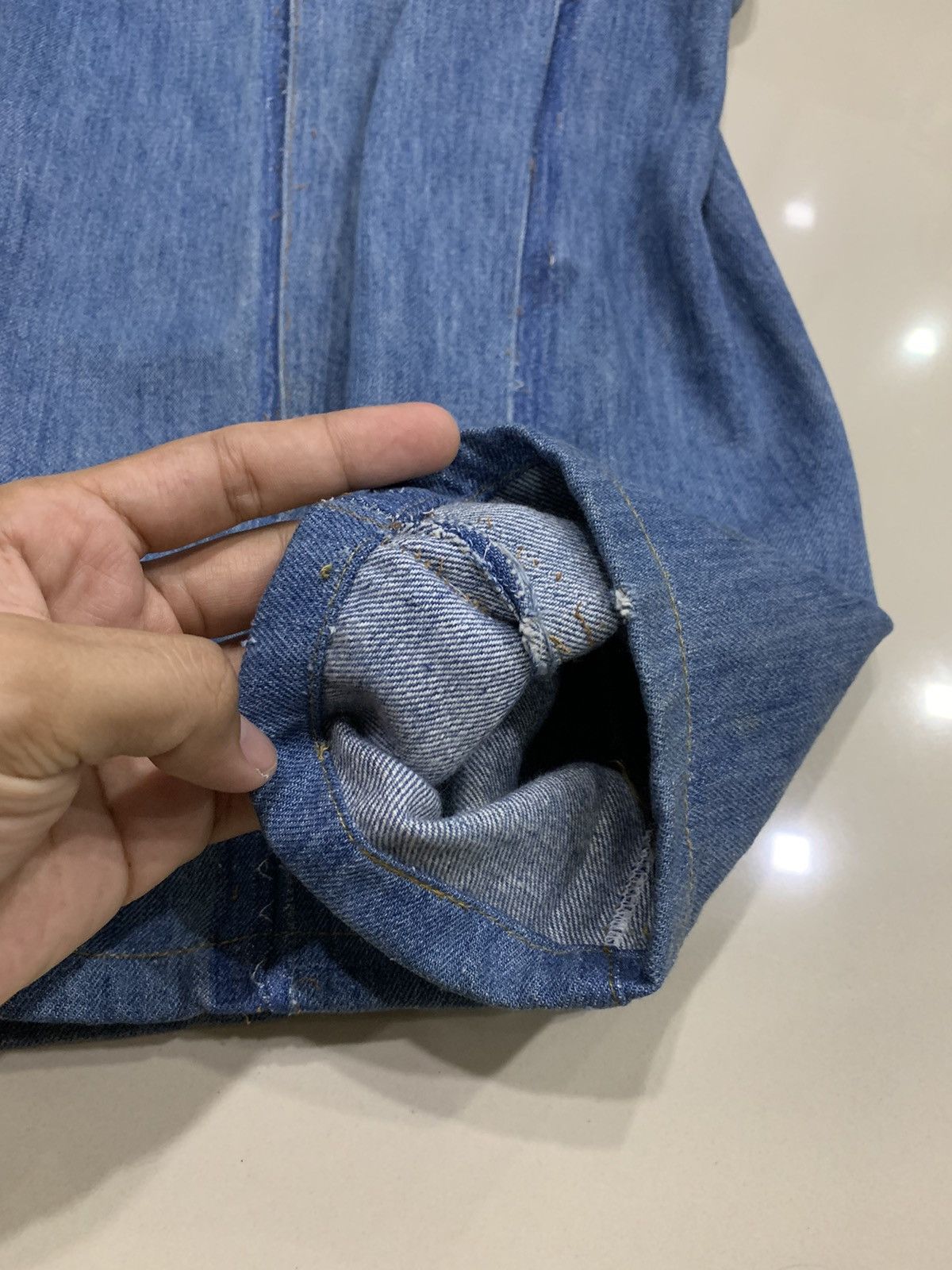 Levi's × Vintage VINTAGE LEVI'S 1970s DENIM BIB OVERALL ORANGE TAB Size US 32 / EU 48 - 17 Thumbnail