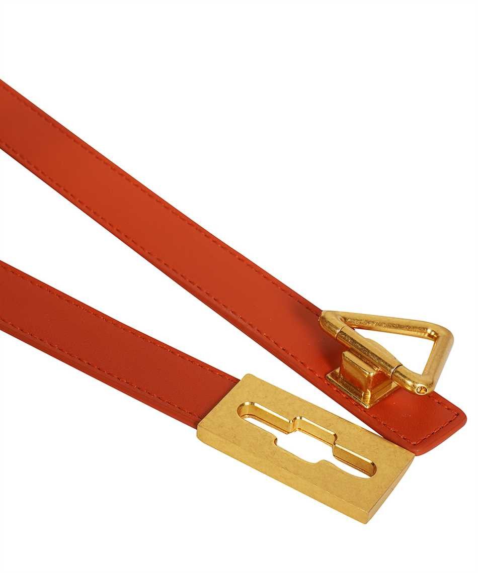 Bottega Veneta BOTTEGA VENETA Point Lock orange gold leather belt 80 Size ONE SIZE - 4 Thumbnail