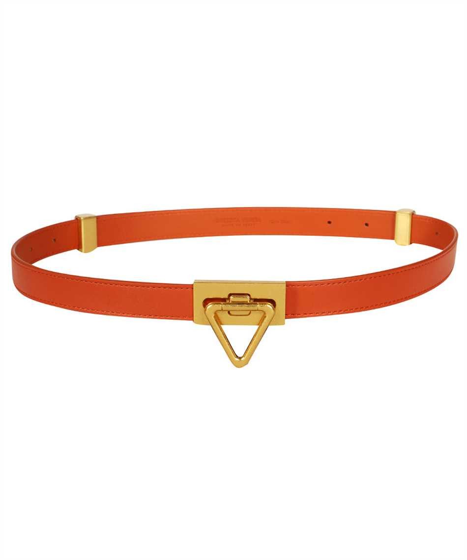 Bottega Veneta BOTTEGA VENETA Point Lock orange gold leather belt 80 Size ONE SIZE - 1 Thumbnail