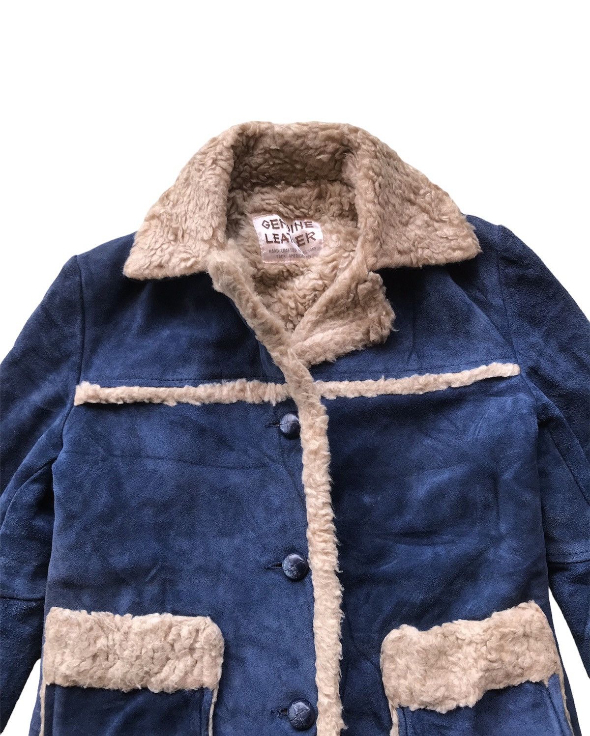 Japanese Brand Japanese Sherpa Lined Leather Jacket Size S / US 4 / IT 40 - 4 Thumbnail