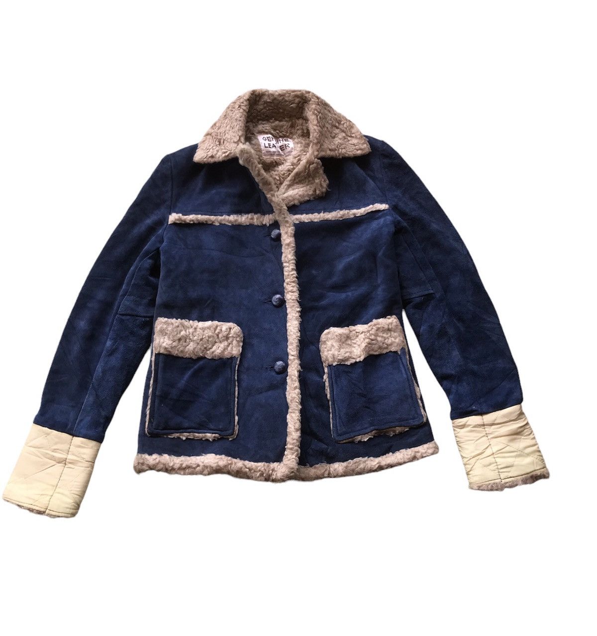 Japanese Brand Japanese Sherpa Lined Leather Jacket Size S / US 4 / IT 40 - 1 Thumbnail