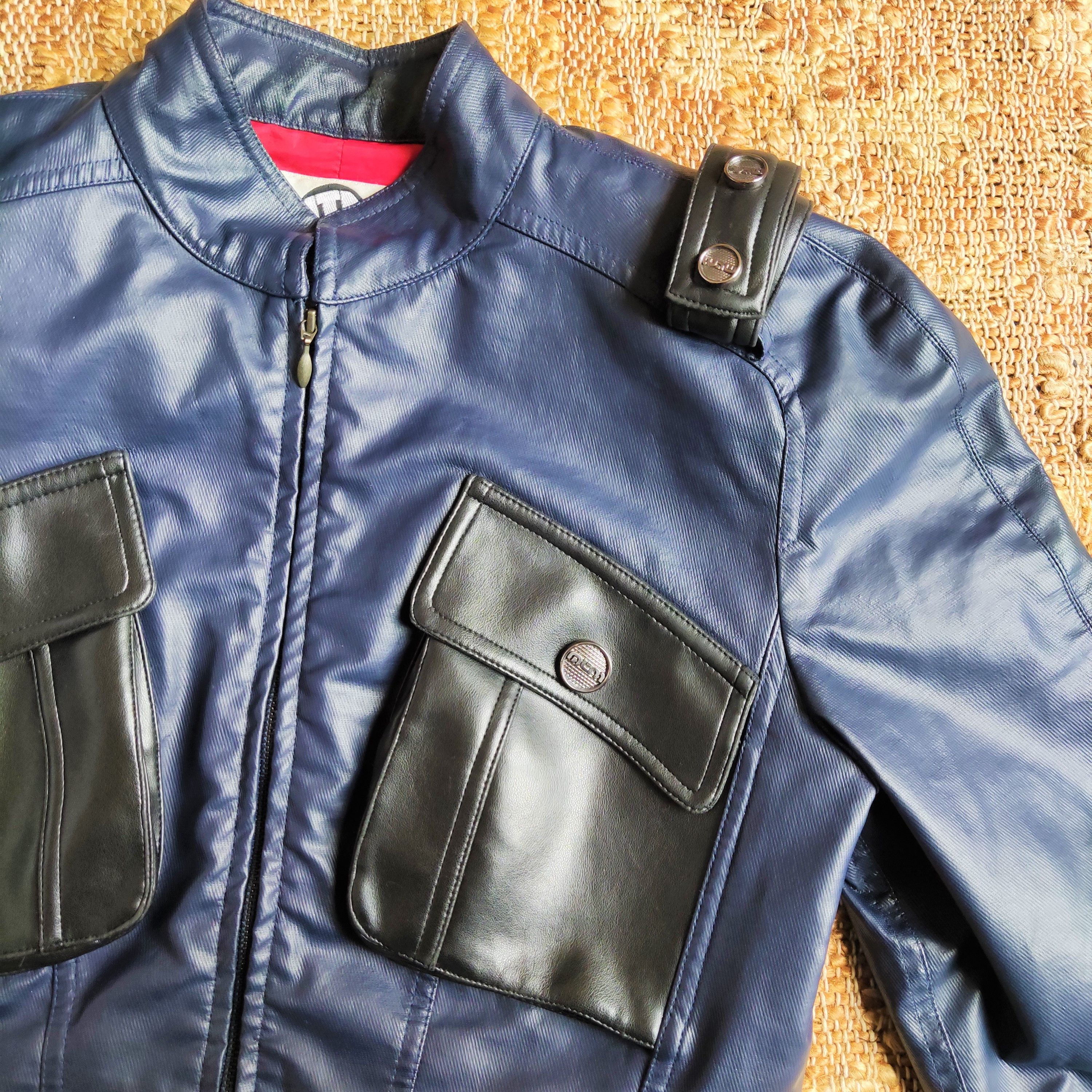 Thierry Mugler Thierry Mugler Motorcycle Vintage PVC Faux Leather Jacket Size L / US 10 / IT 46 - 10 Thumbnail