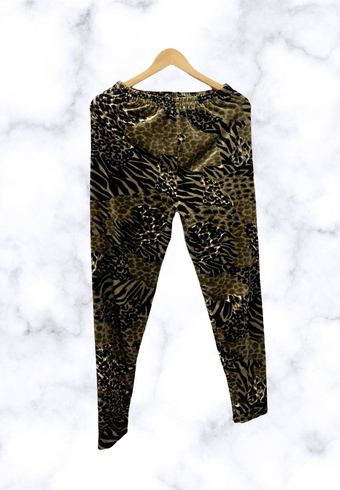 Other Vintage Animal Print Velvet Legging Size US 33 - 1 Thumbnail