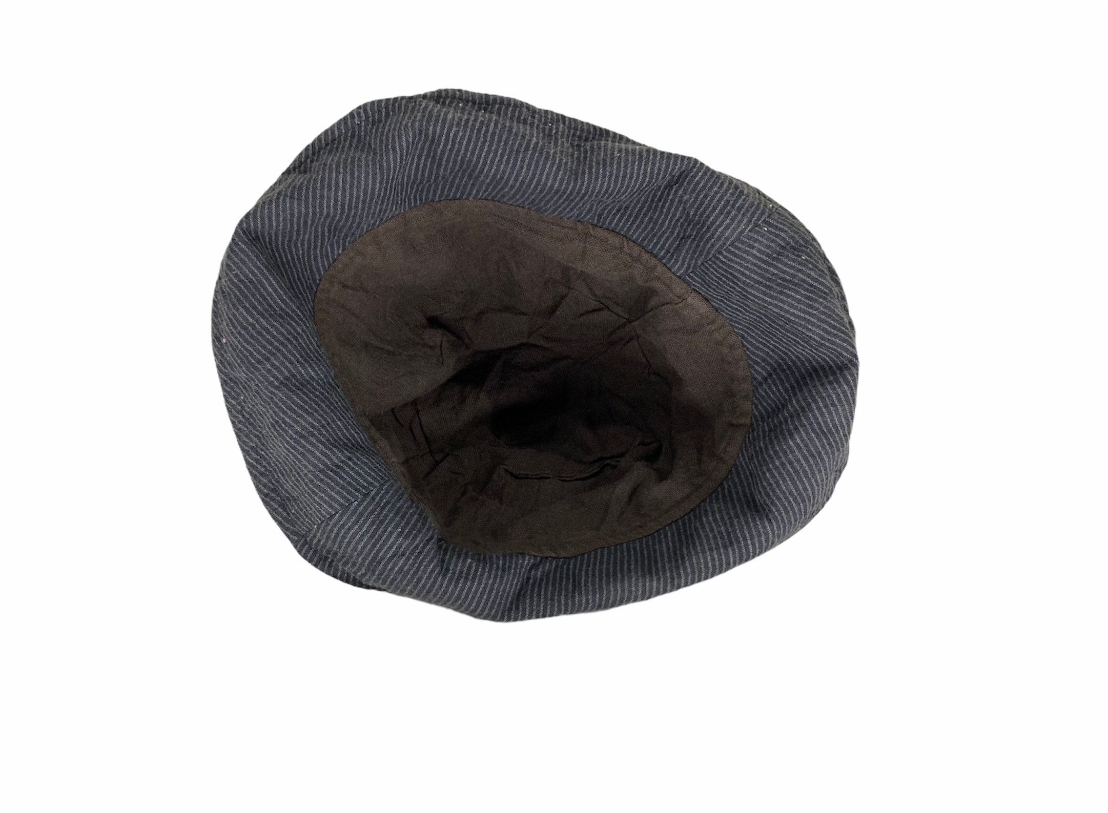 Designer × Japanese Brand Sashiko boro pattern flower embroidered hat Size 26 - 7 Thumbnail