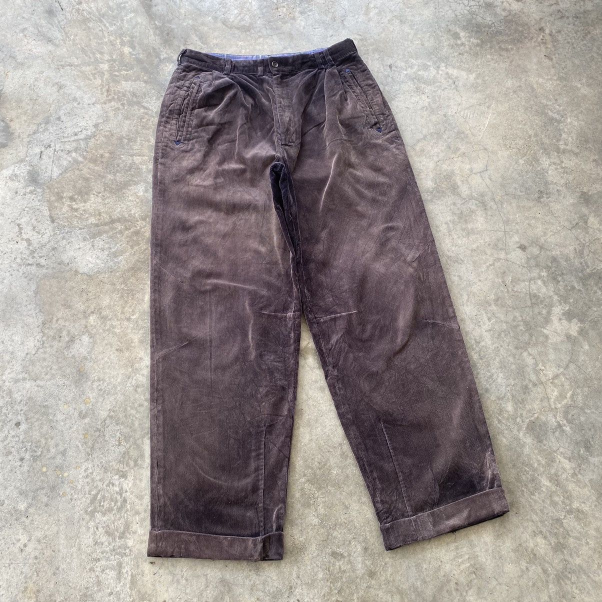 Yohji Yamamoto JAPANESE DESIGNER PAPA’S BAGGY CORDUROY PANTS INSPIRED YOHJI Size US 28 / EU 44 - 3 Thumbnail