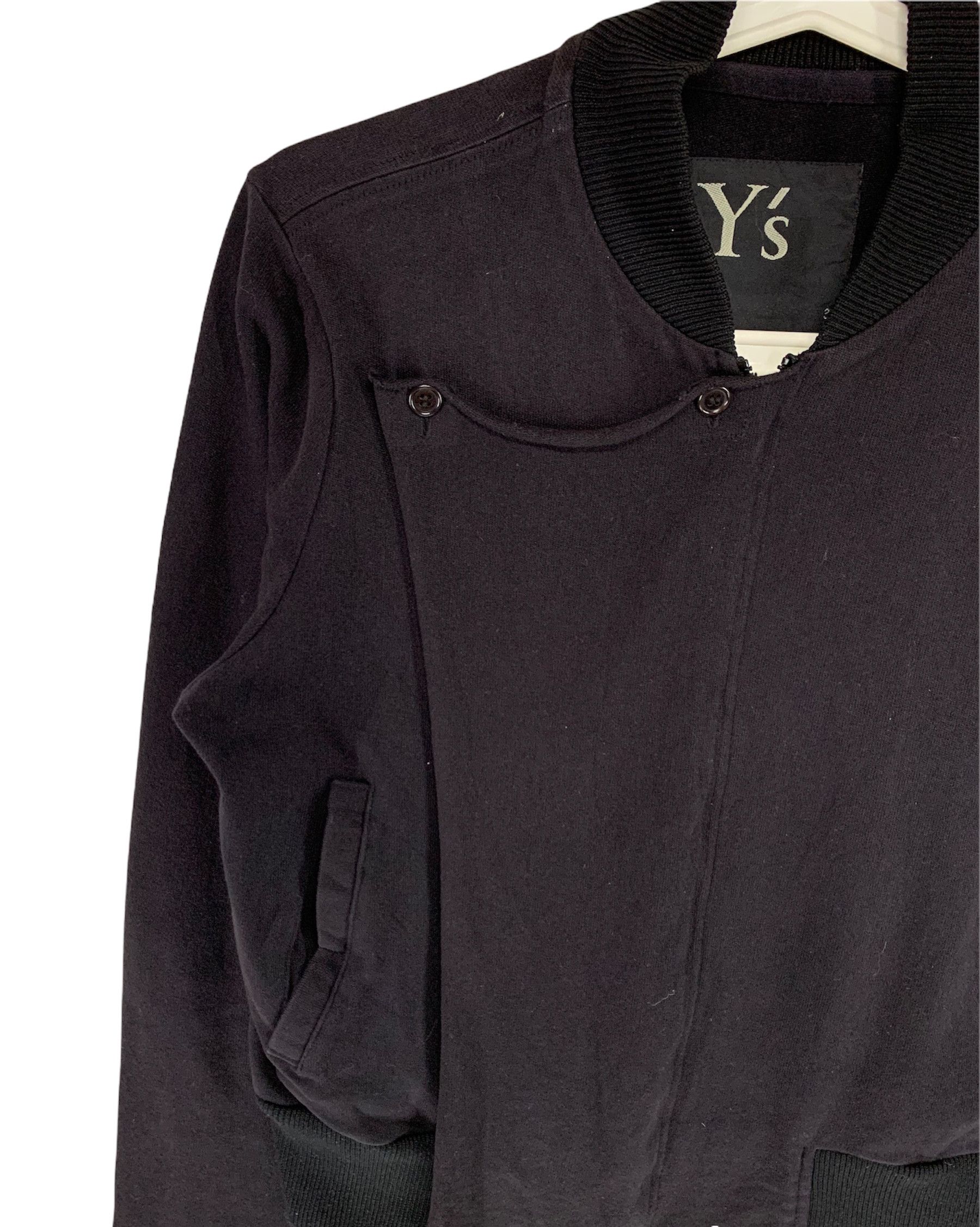 Y's × Yohji Yamamoto Y's Yohji yamamoto black asymmetrical cropped jacket Size US S / EU 44-46 / 1 - 4 Thumbnail