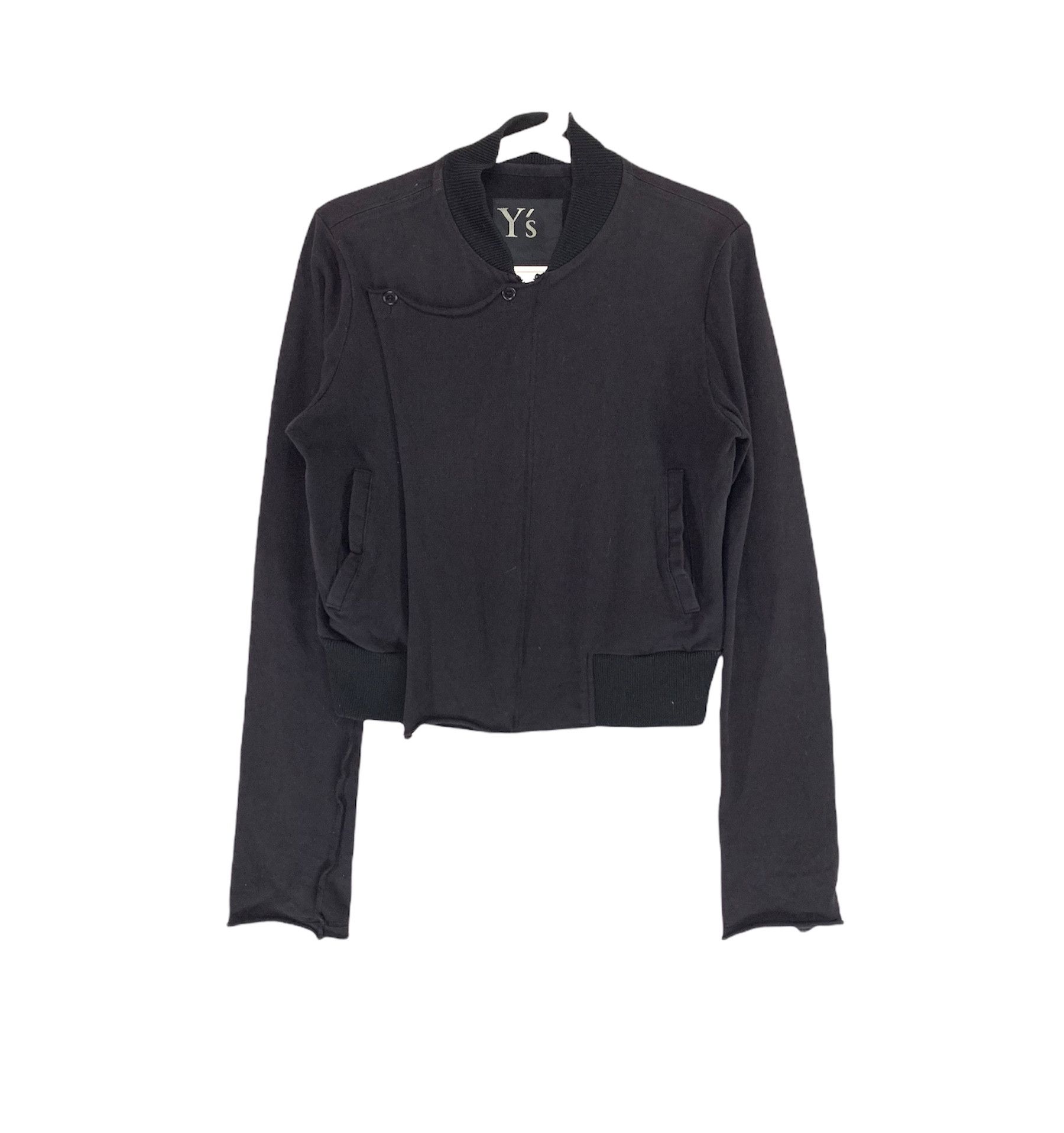 Y's × Yohji Yamamoto Y's Yohji yamamoto black asymmetrical cropped jacket Size US S / EU 44-46 / 1 - 1 Thumbnail