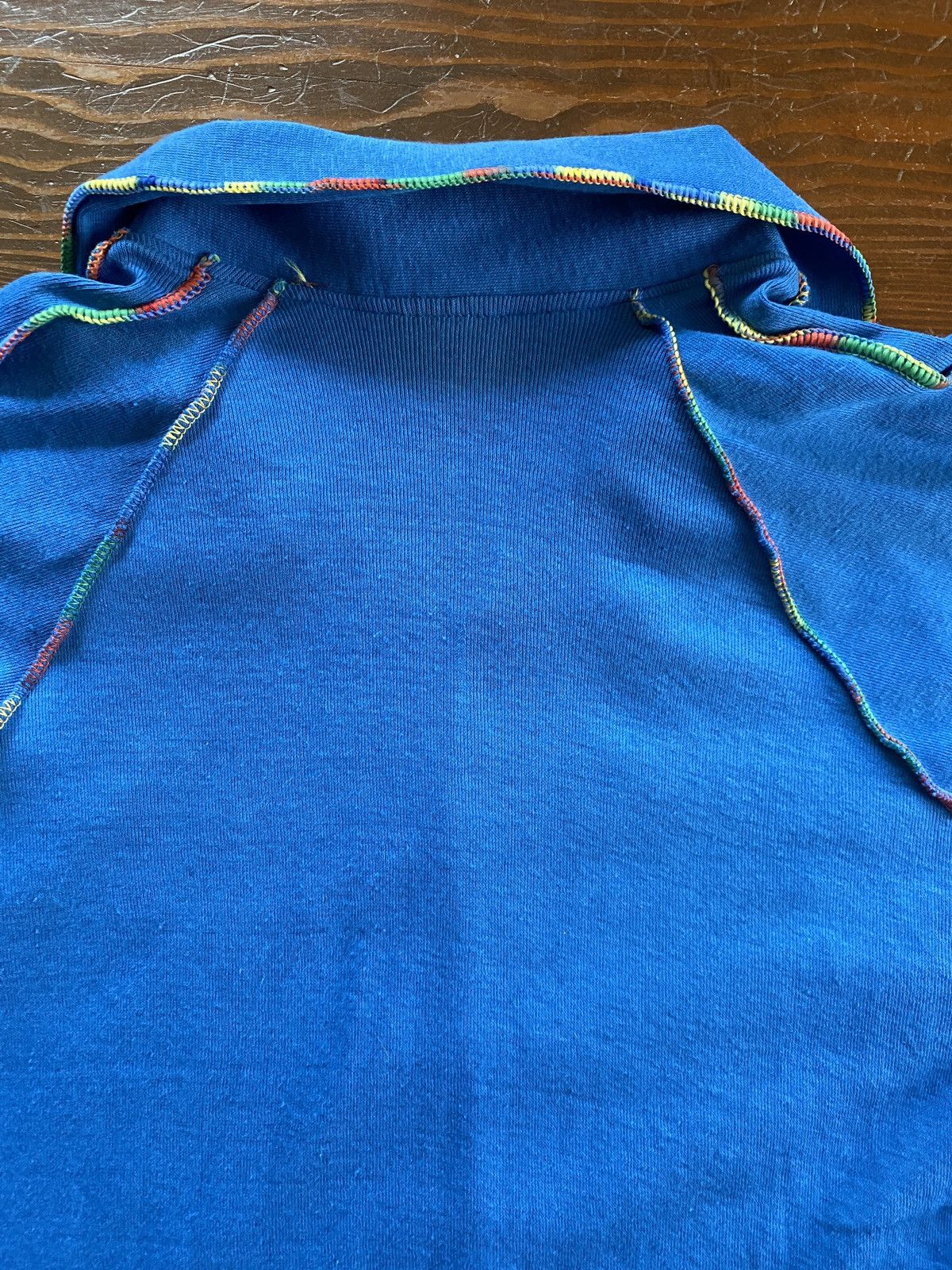 Fruit Of The Loom Vintage 70’s Fruit of the Loom 5 Fingers Rainbow Seam Polo Size US M / EU 48-50 / 2 - 14 Thumbnail